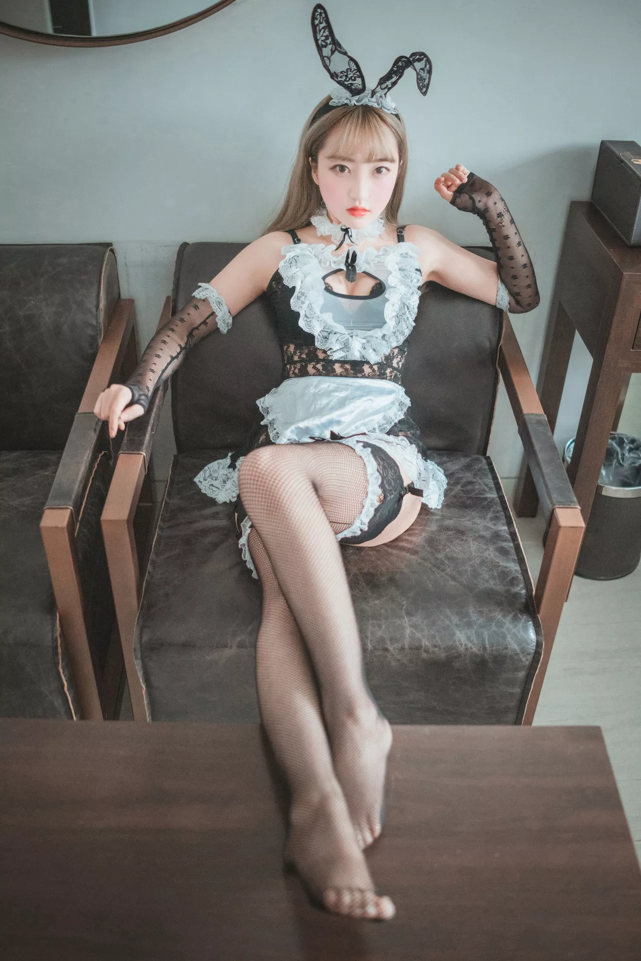 HaNari【DJAWA大佳玩 Maid(48P)  】 高丽靓模高质艺术图美图 高丽靓模艺术图  Devious