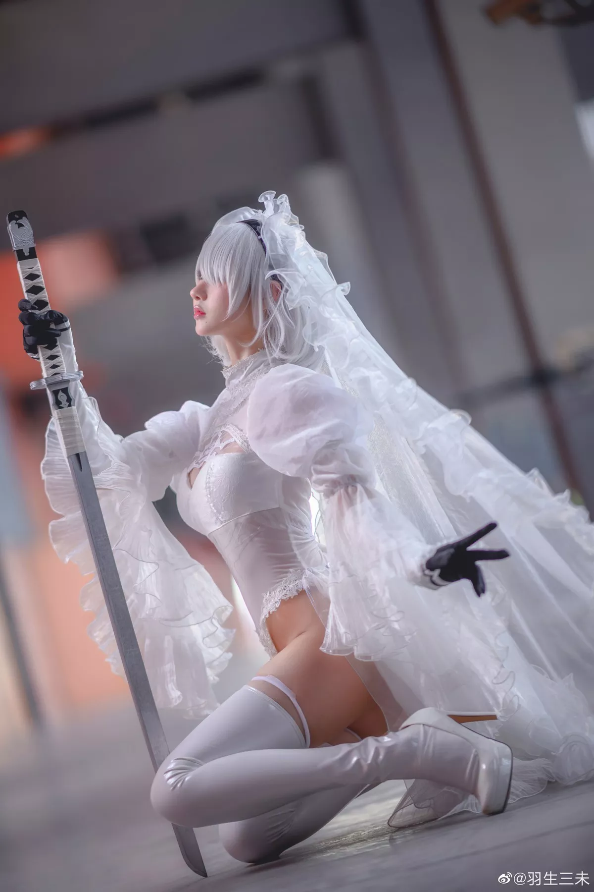 花嫁 2B同人 诱惑私摄 羽生三未 美人Cosplay