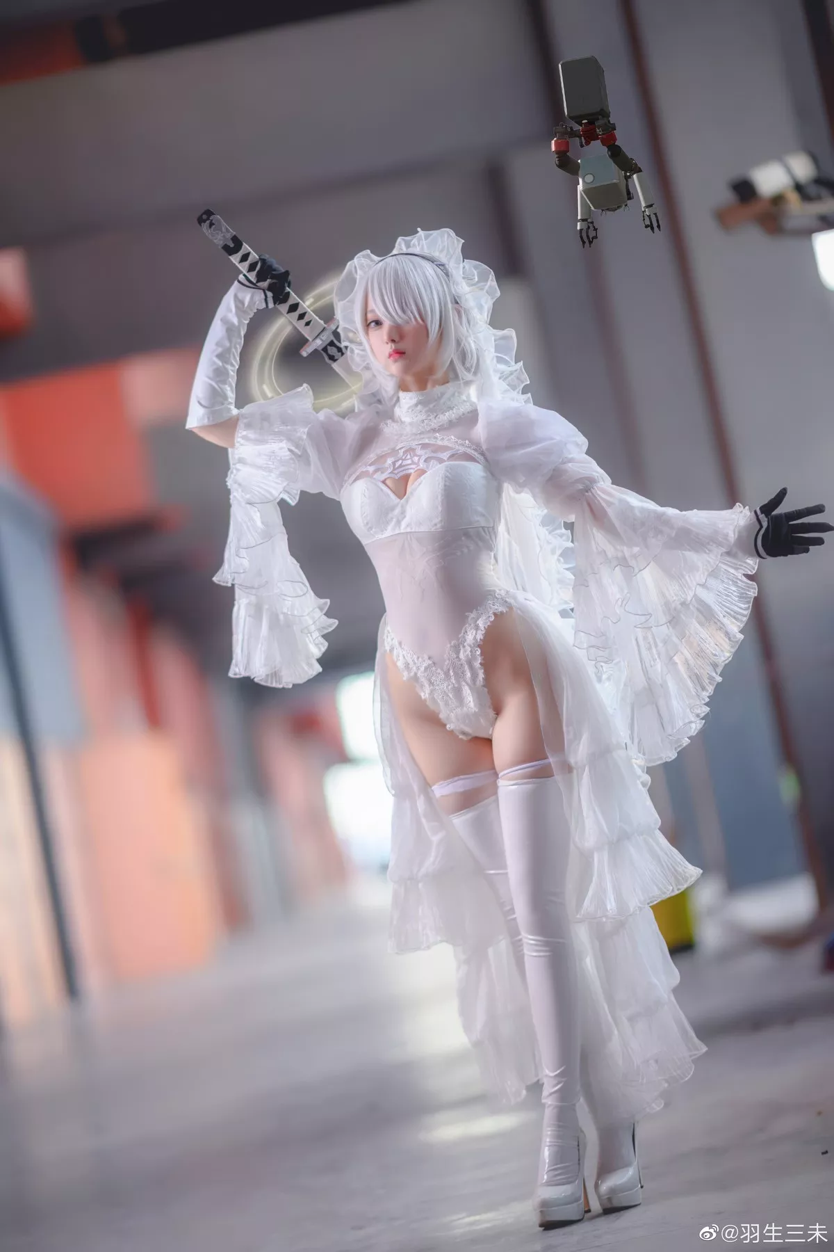 花嫁 2B同人 诱惑私摄 羽生三未 美人Cosplay