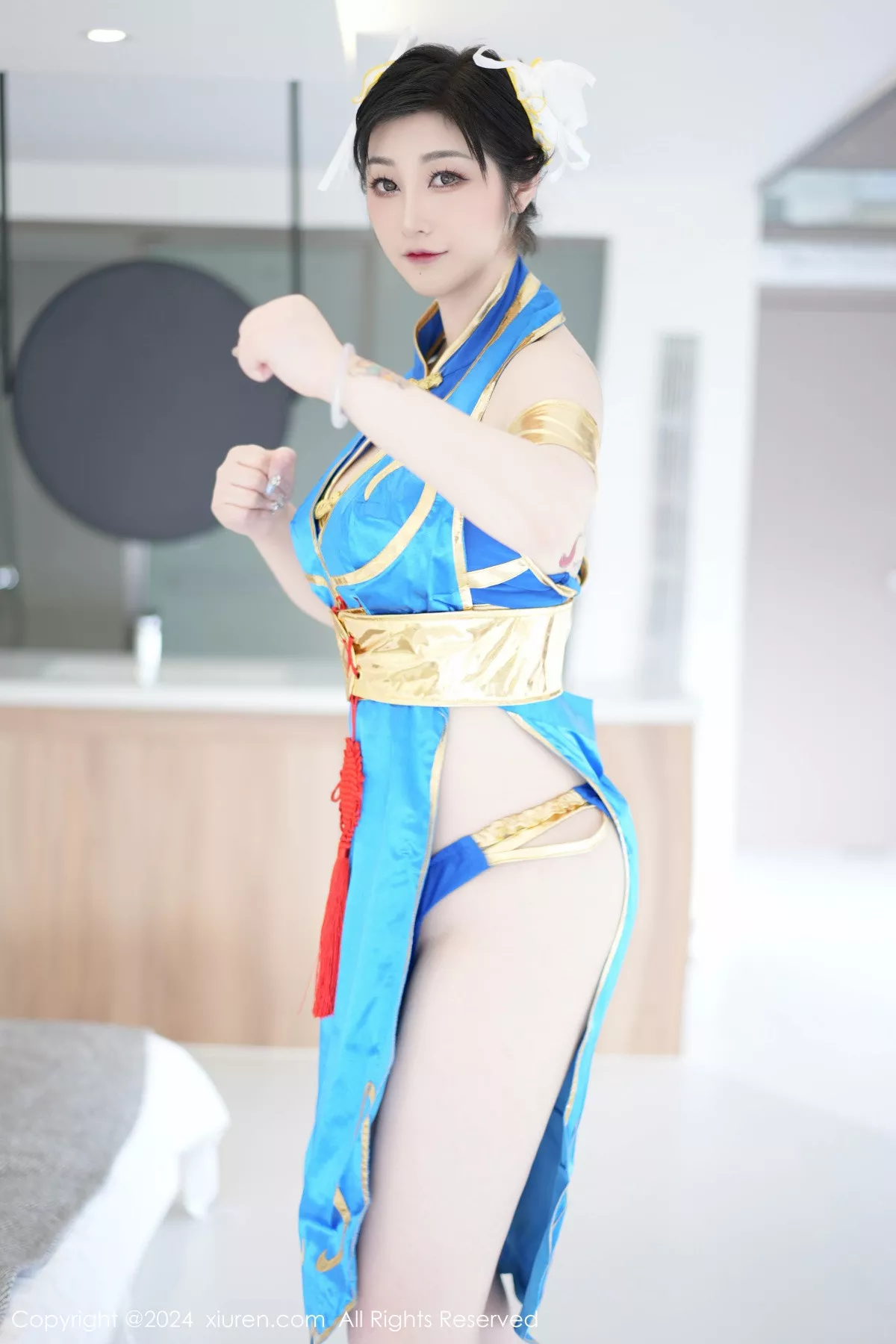 _Toxic 美女 迷人 Vol.8886 蓝色造型服饰 诱人密拍重组 【xiuren秀人 蓝色内衣 网XiuRen】 妲己 秀丰腴身姿