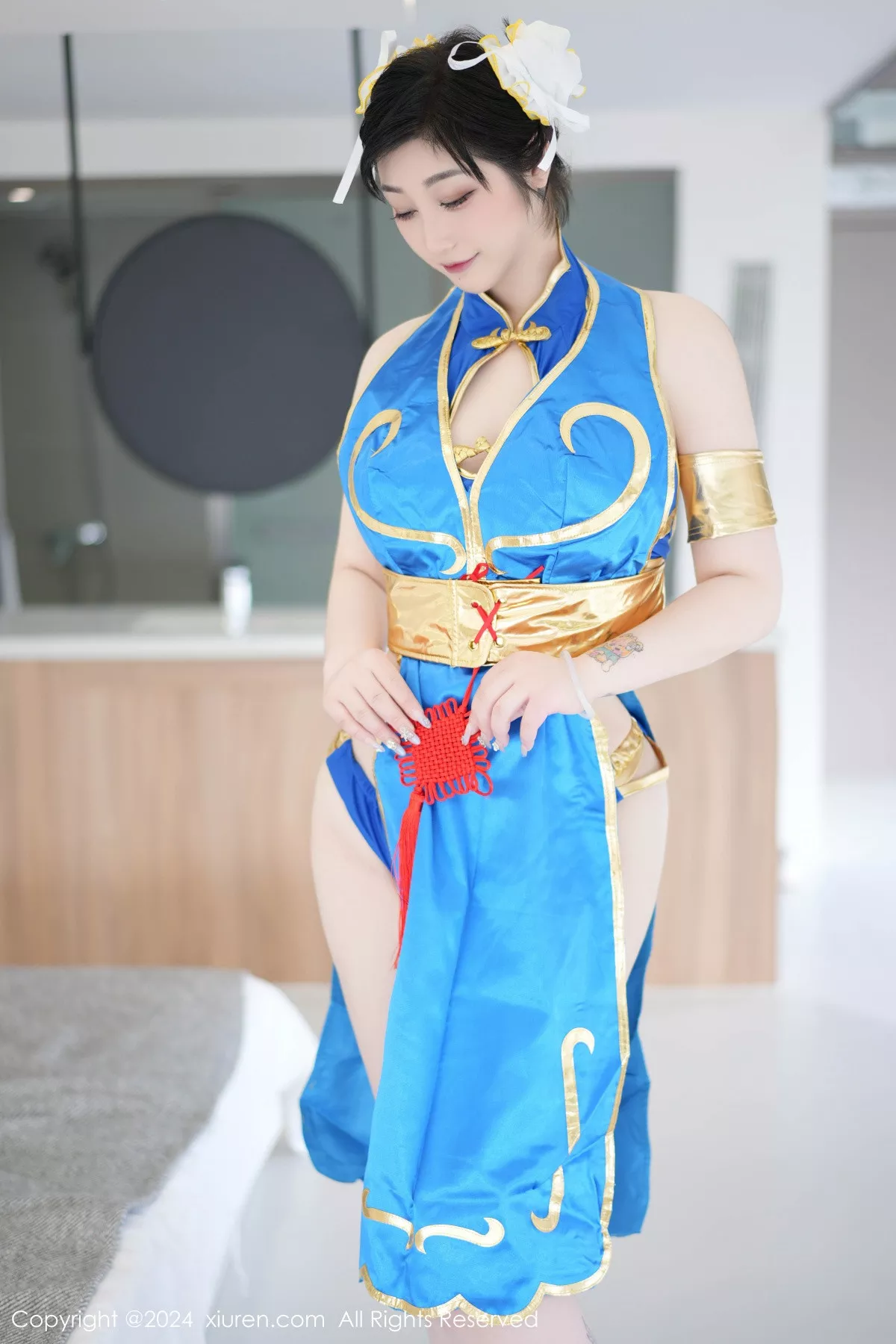 _Toxic 美女 迷人 Vol.8886 蓝色造型服饰 诱人密拍重组 【xiuren秀人 蓝色内衣 网XiuRen】 妲己 秀丰腴身姿