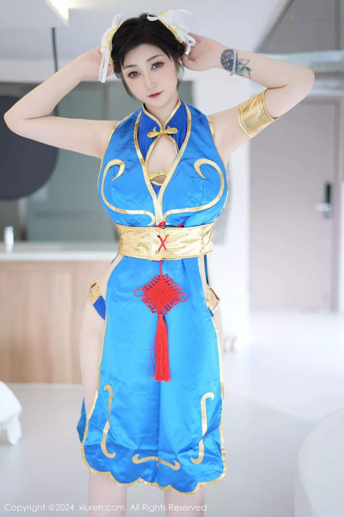 _Toxic 美女 迷人 Vol.8886 蓝色造型服饰 诱人密拍重组 【xiuren秀人 蓝色内衣 网XiuRen】 妲己 秀丰腴身姿