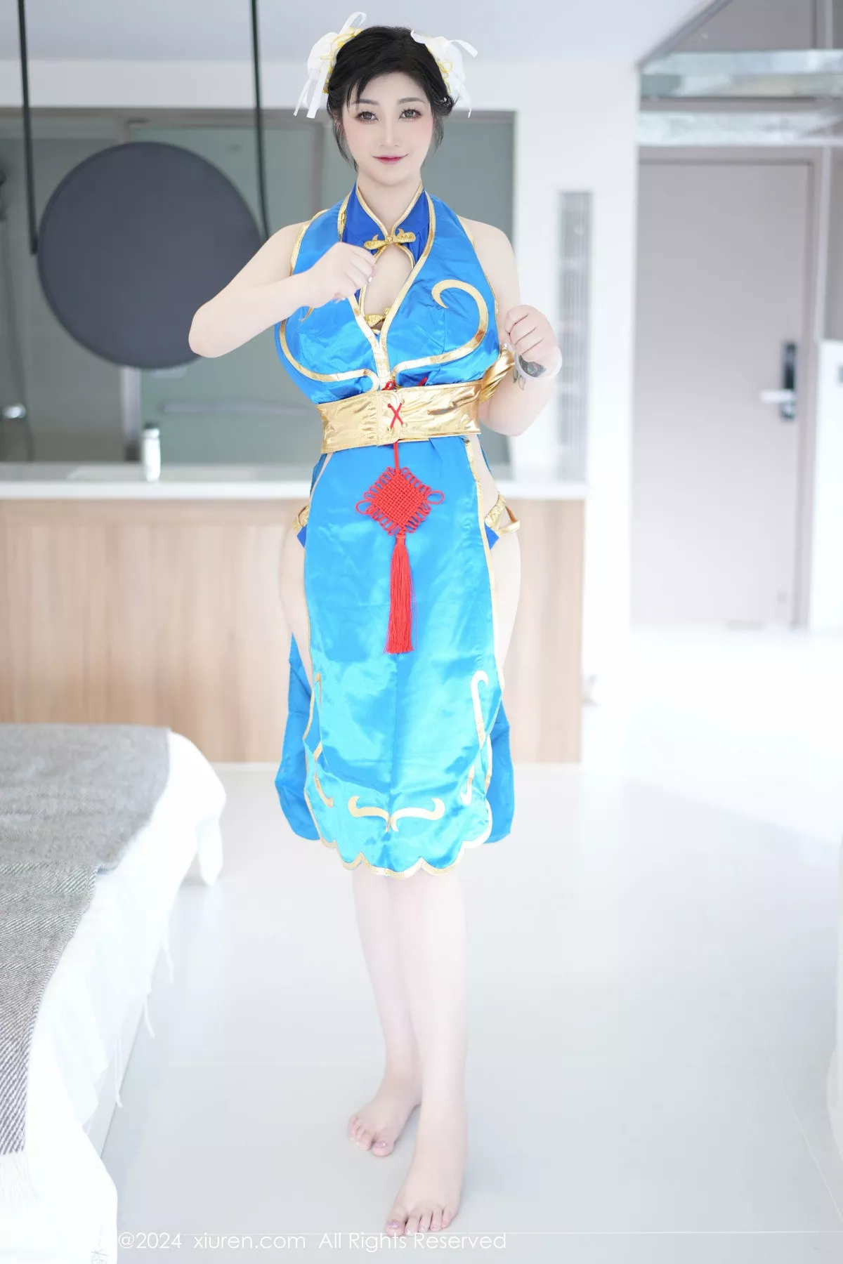 _Toxic 美女 迷人 Vol.8886 蓝色造型服饰 诱人密拍重组 【xiuren秀人 蓝色内衣 网XiuRen】 妲己 秀丰腴身姿