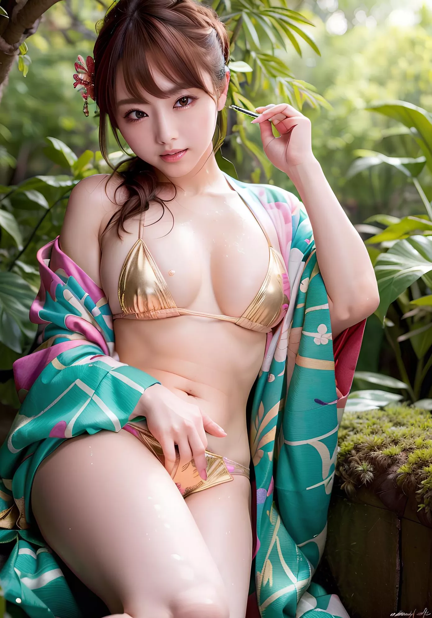 三妖艾 樱花之恋之柔情似水の着迷 AI佳人 高品质 全集修正