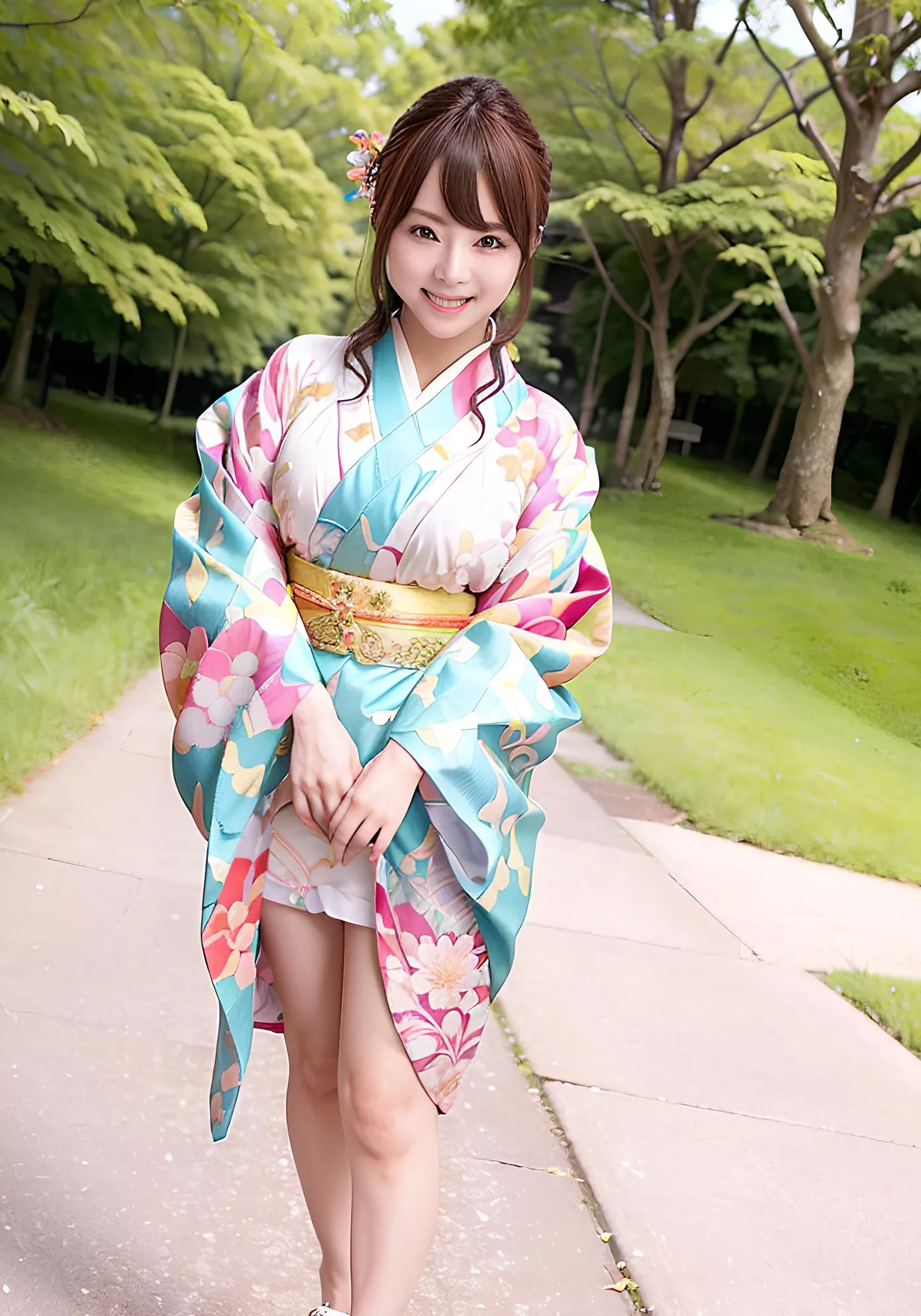 三妖艾 樱花之恋之柔情似水の着迷 AI佳人 高品质 全集修正