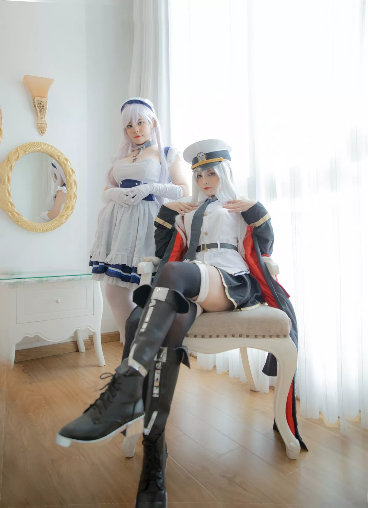 Cosplay 私摄 美人 撩人 Belfast Neppu