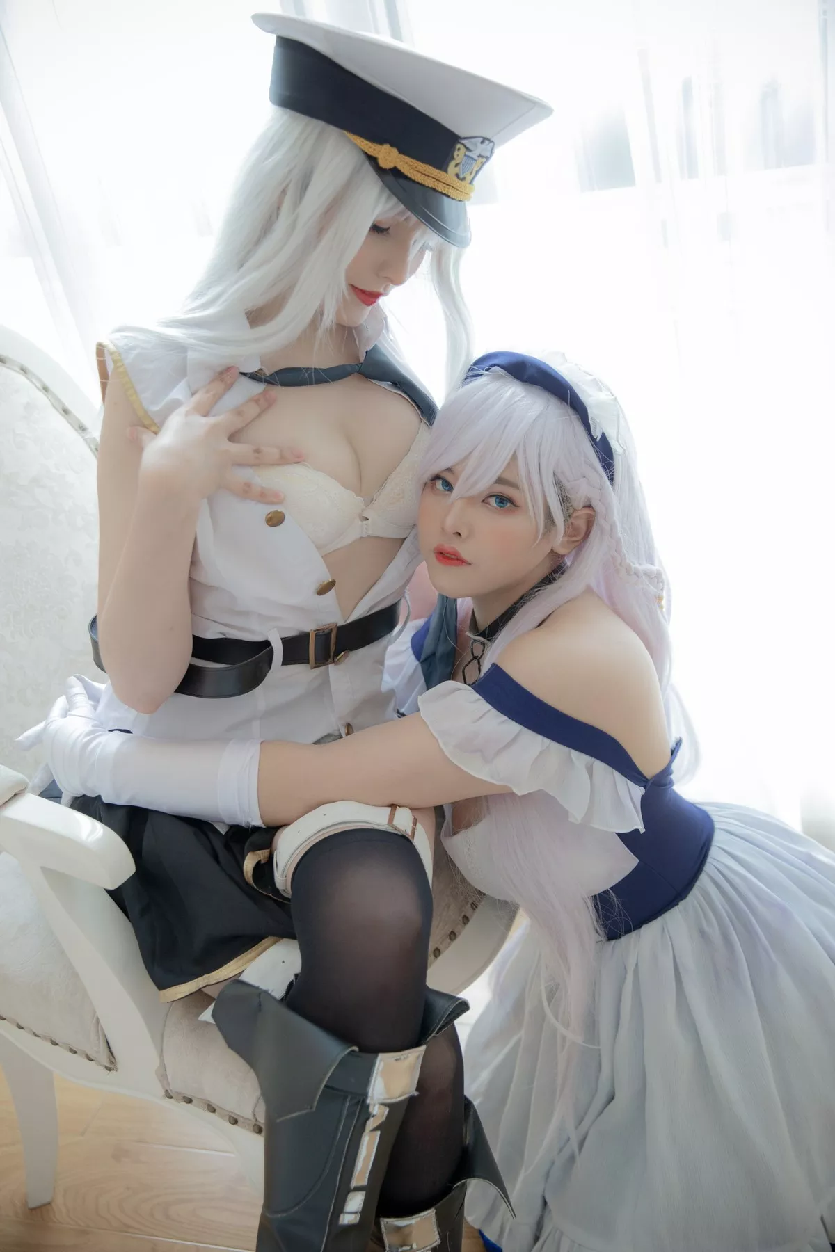 Cosplay 私摄 美人 撩人 Belfast Neppu