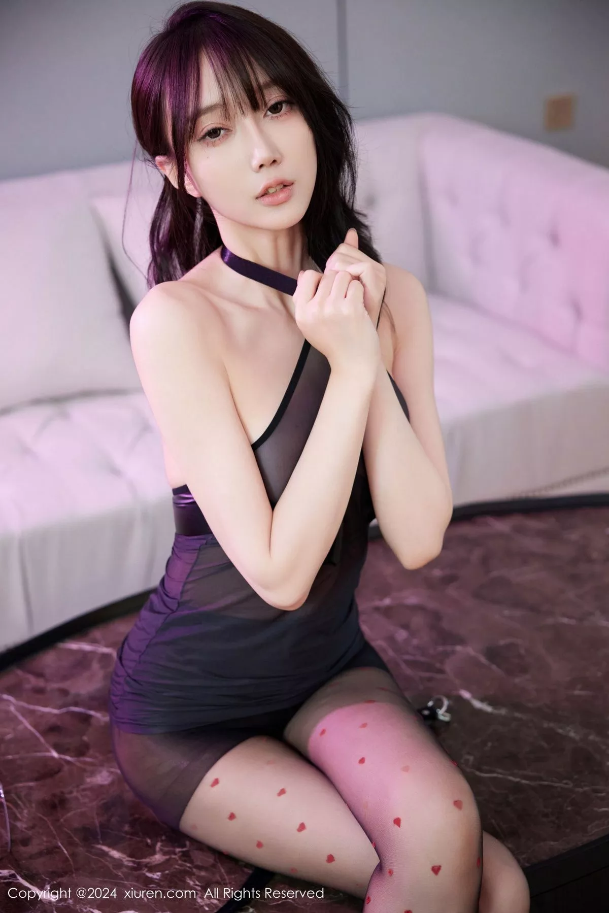 透穿连衣裙 网XiuRen】 【秀人XIUREN Vol.8884 诱人 着迷密拍重摄 秀惹火形体 �h儿�h 辣模 超透黑丝 er 黑色