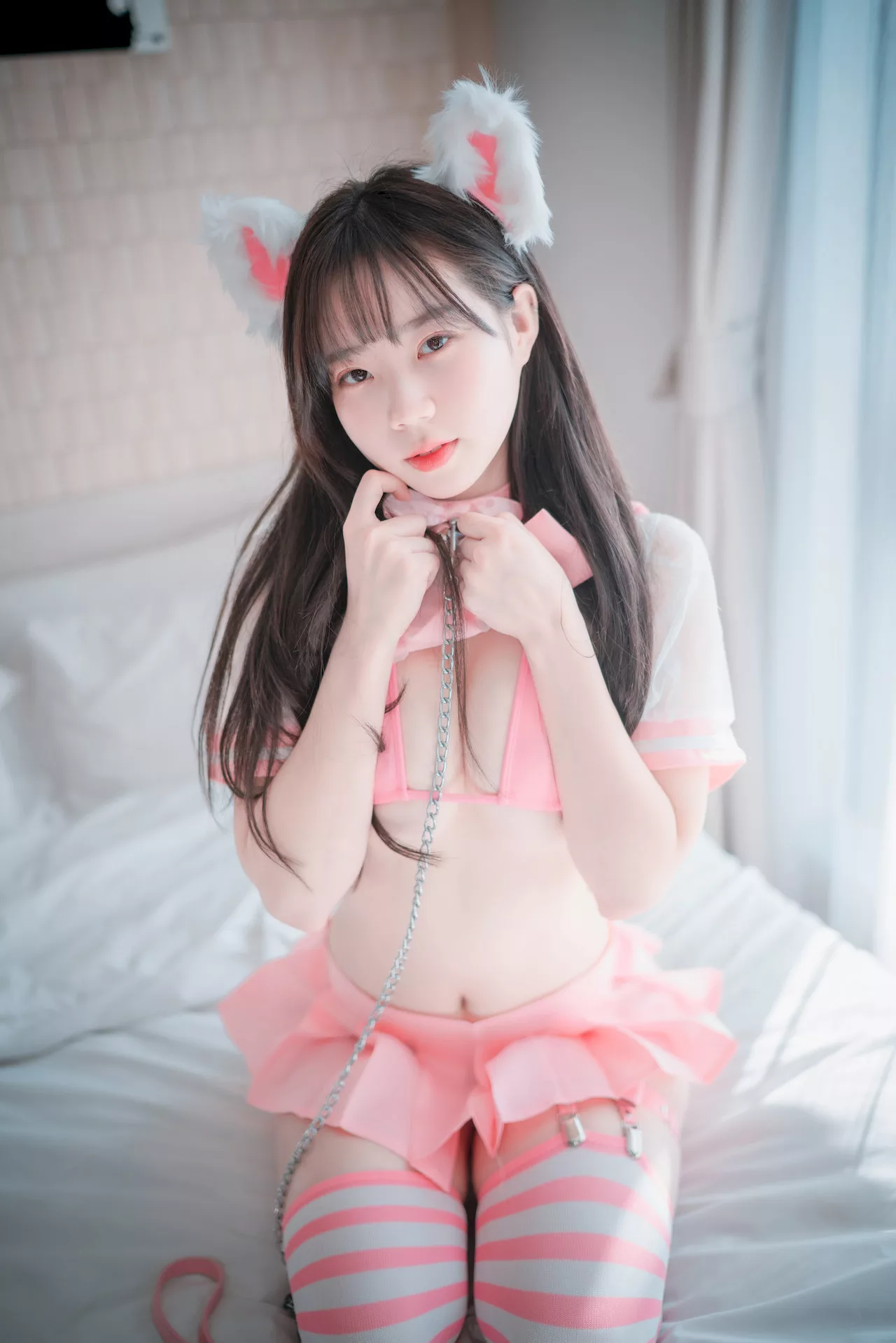 大佳玩】 模特 Catgirl Myua【DJAWA 全集修正 in 艺术图 棒子 Pink