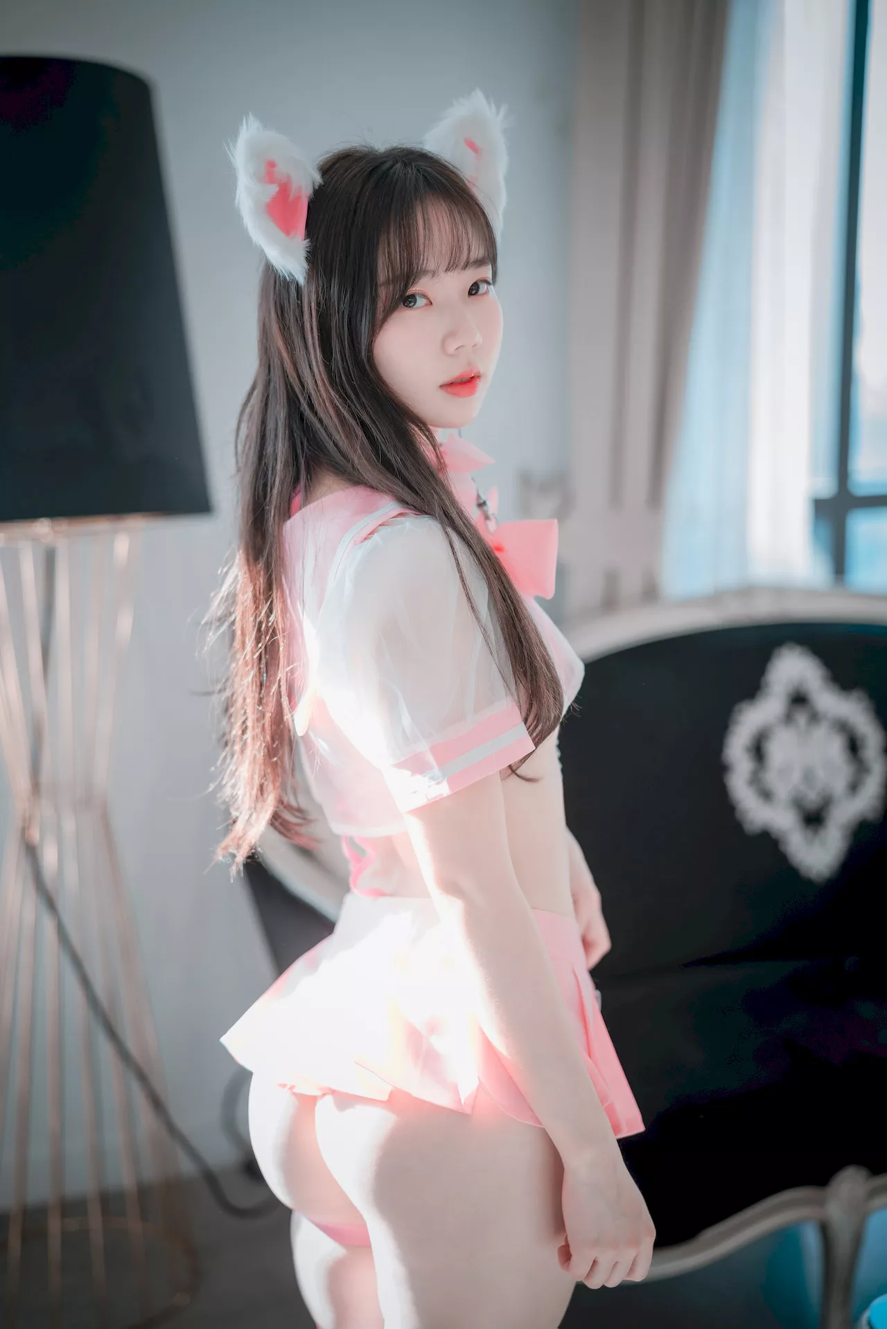 大佳玩】 模特 Catgirl Myua【DJAWA 全集修正 in 艺术图 棒子 Pink