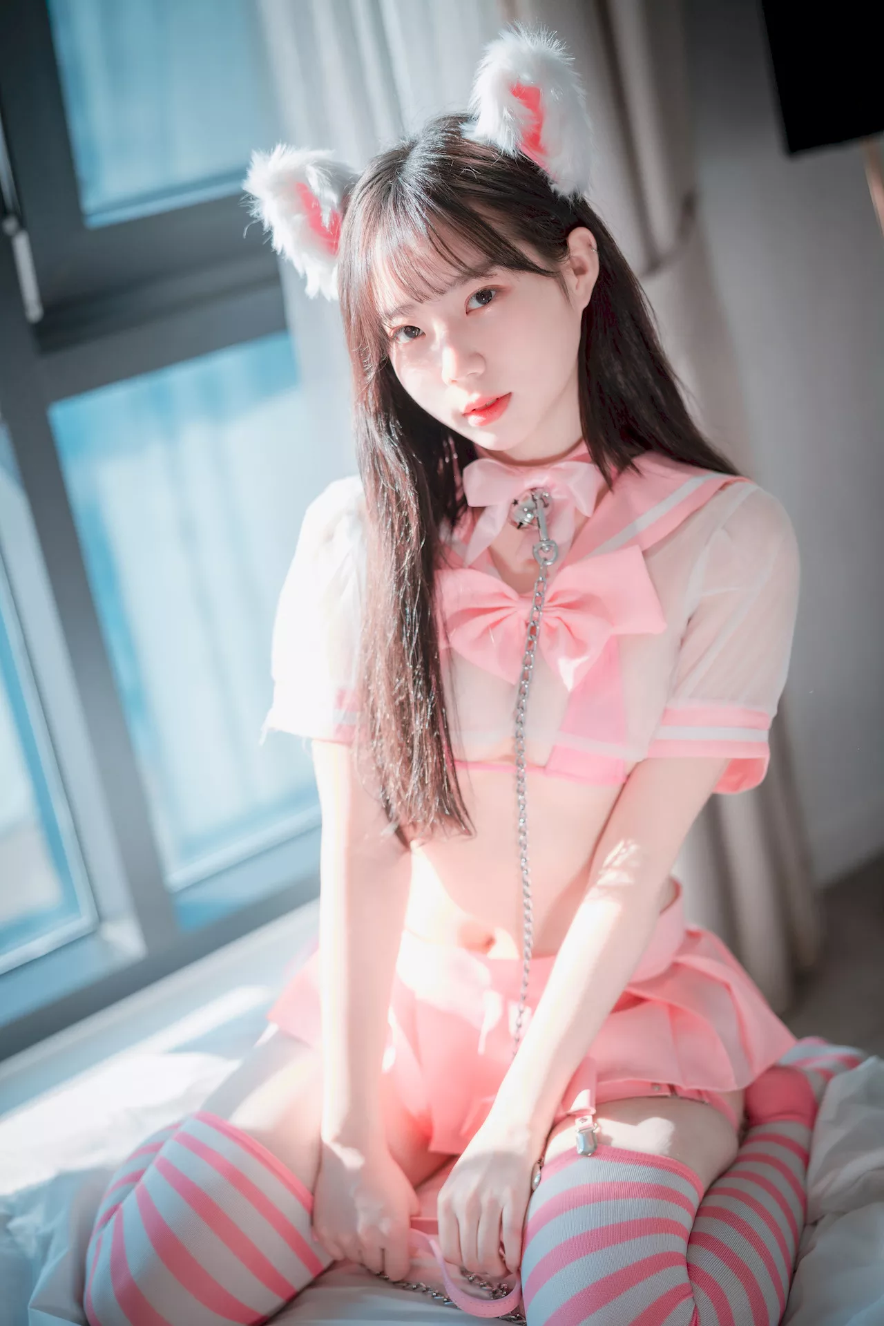 大佳玩】 模特 Catgirl Myua【DJAWA 全集修正 in 艺术图 棒子 Pink