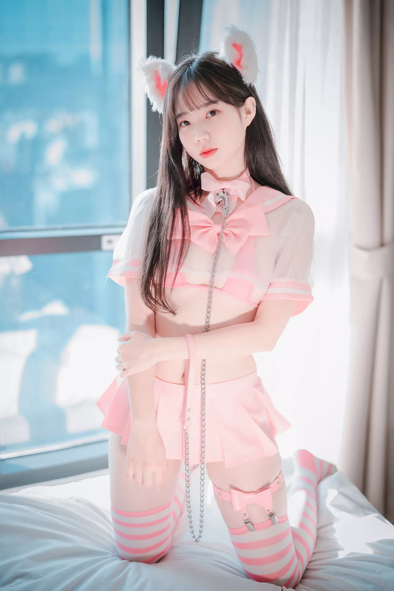 大佳玩】 模特 Catgirl Myua【DJAWA 全集修正 in 艺术图 棒子 Pink