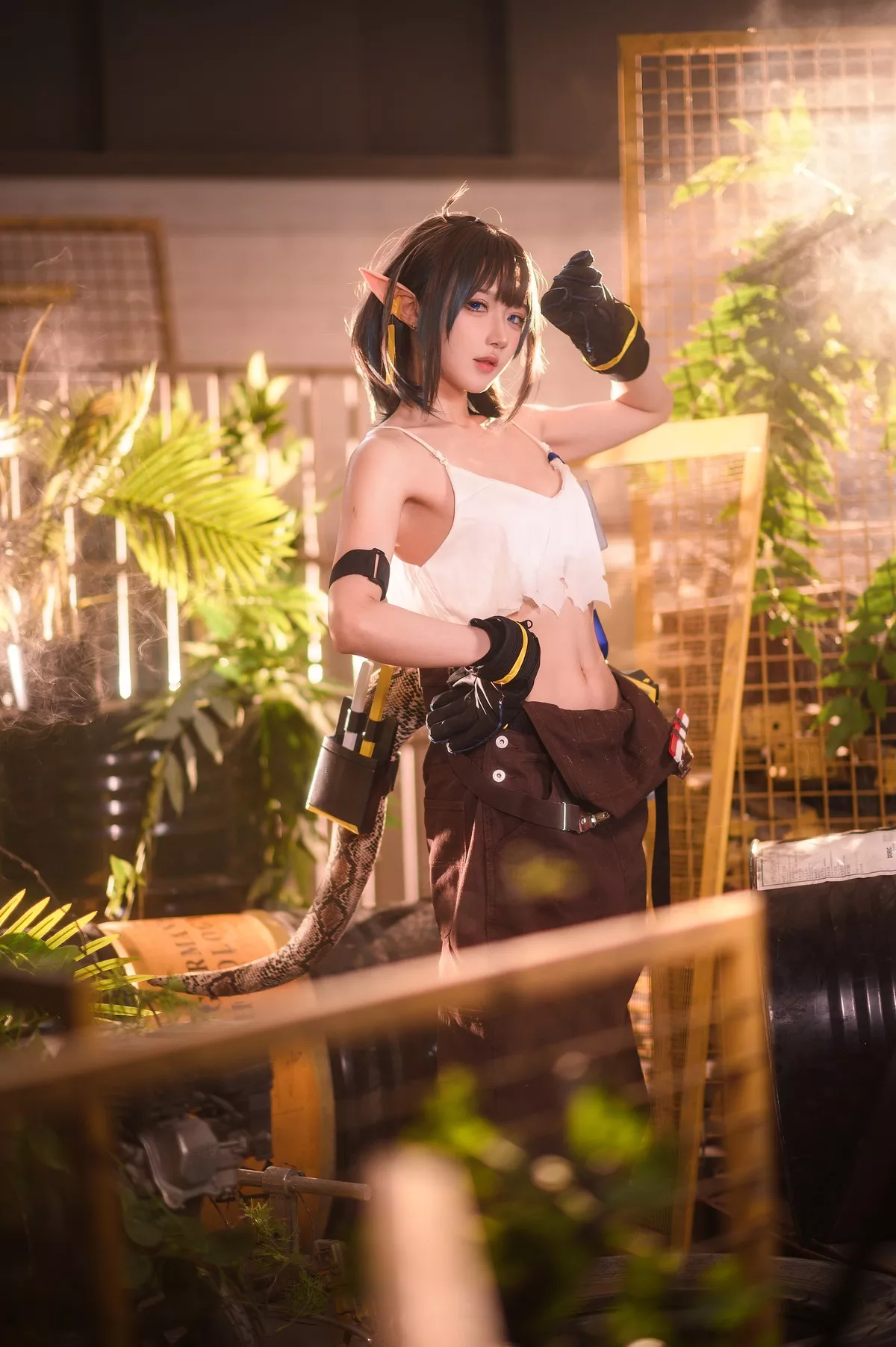 丽人 风情 阿包也是兔娘 私房 森蚺 Flea Cosplay Forest