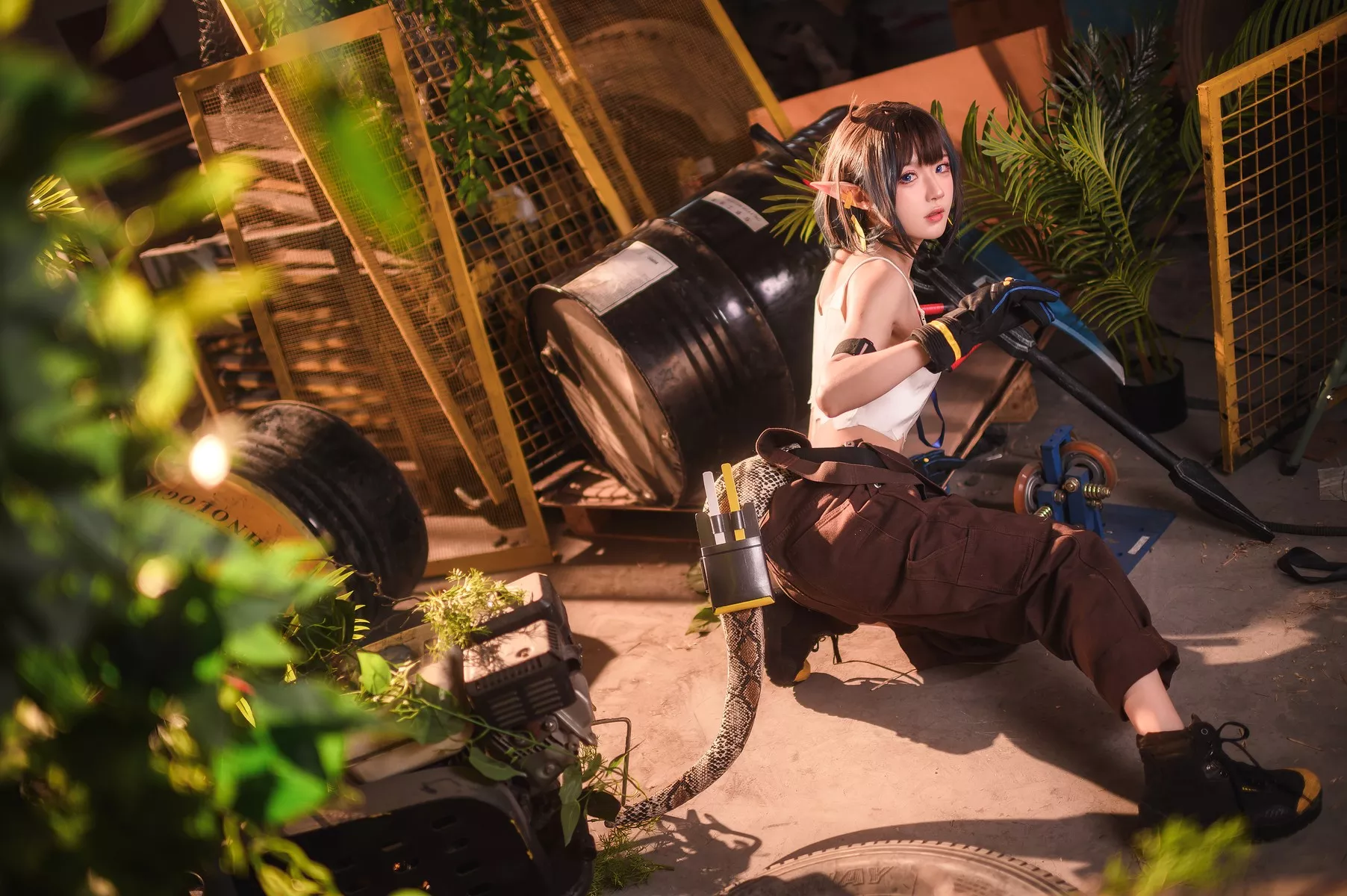 丽人 风情 阿包也是兔娘 私房 森蚺 Flea Cosplay Forest