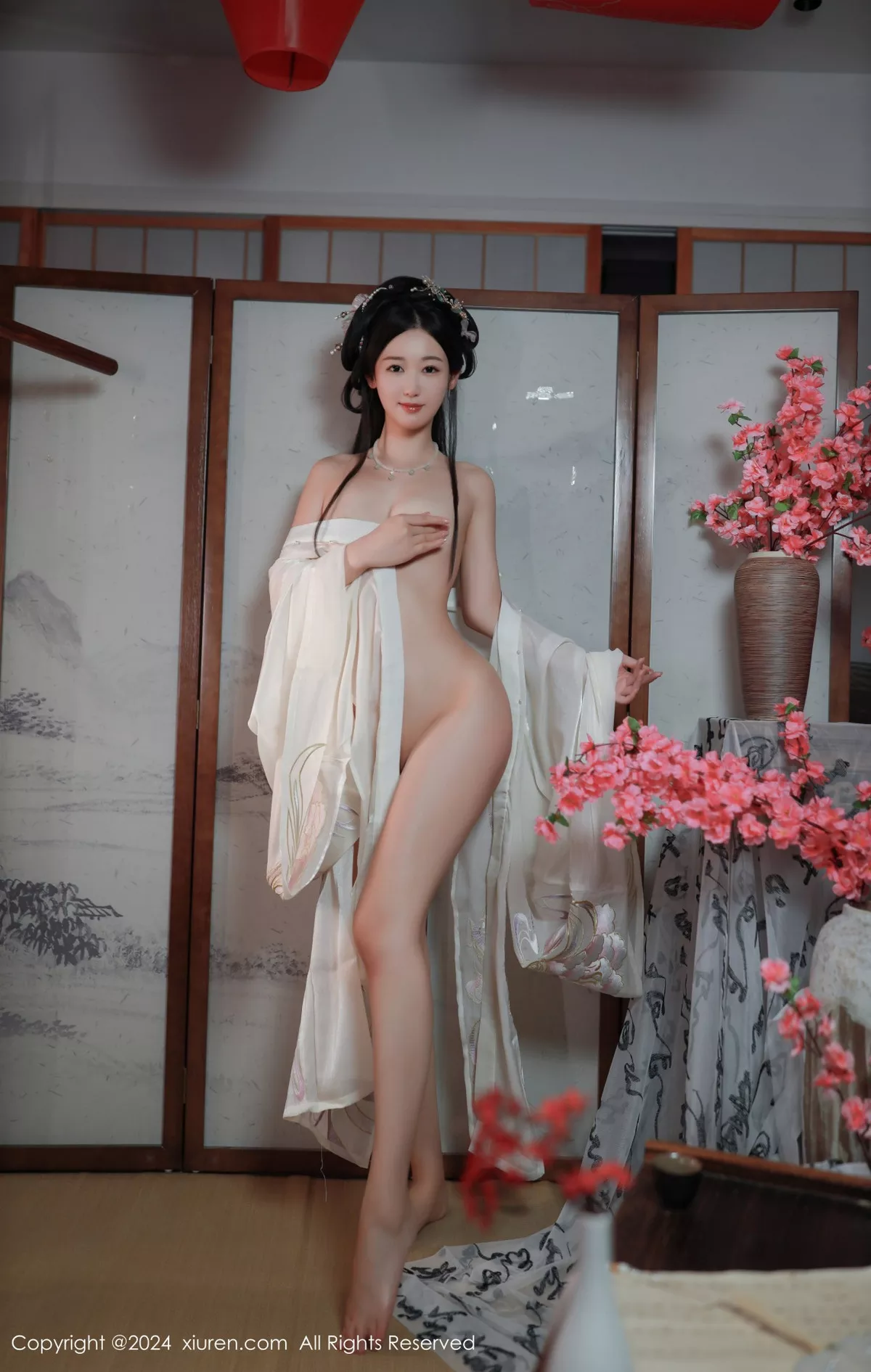 网XiuRen】 真空肉丝 浅色 唐安琪 薄透 秀飘逸体态 No.8898 诱惑密拍重组 古装服饰 【秀人XiuRen 风骚 模特