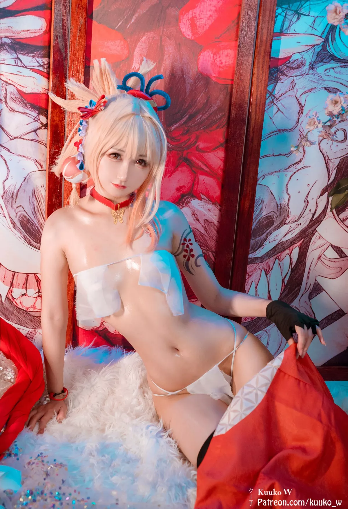 魅魔 私拍 美女 KuukoW Cosplay 子 Yoimiya Nohara Naga 长野原宵�m