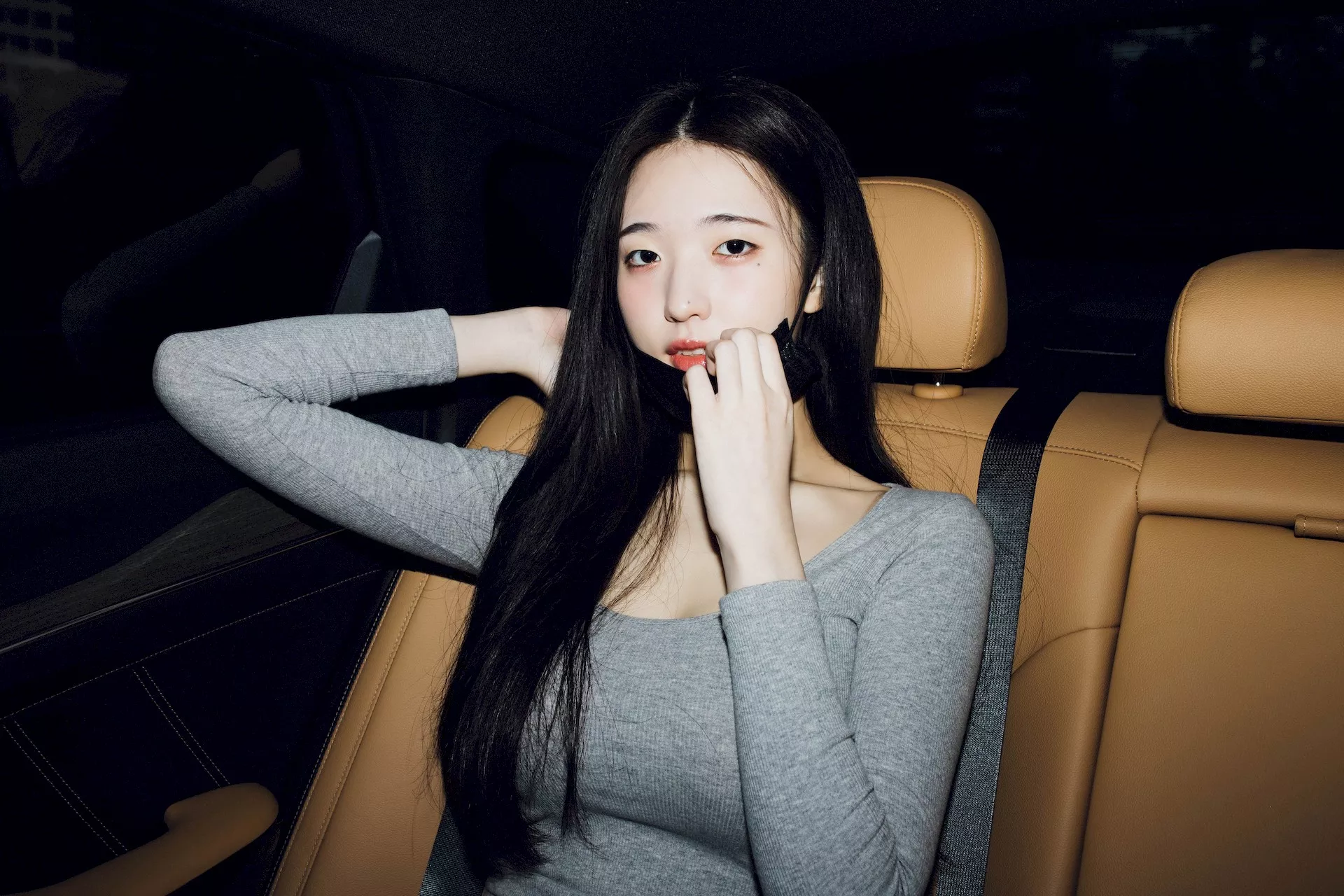 No.1 Night 月夜快照】 棒子 艺术图 Woo【Moon Only 全集修正 Yeon 美模 Snap you