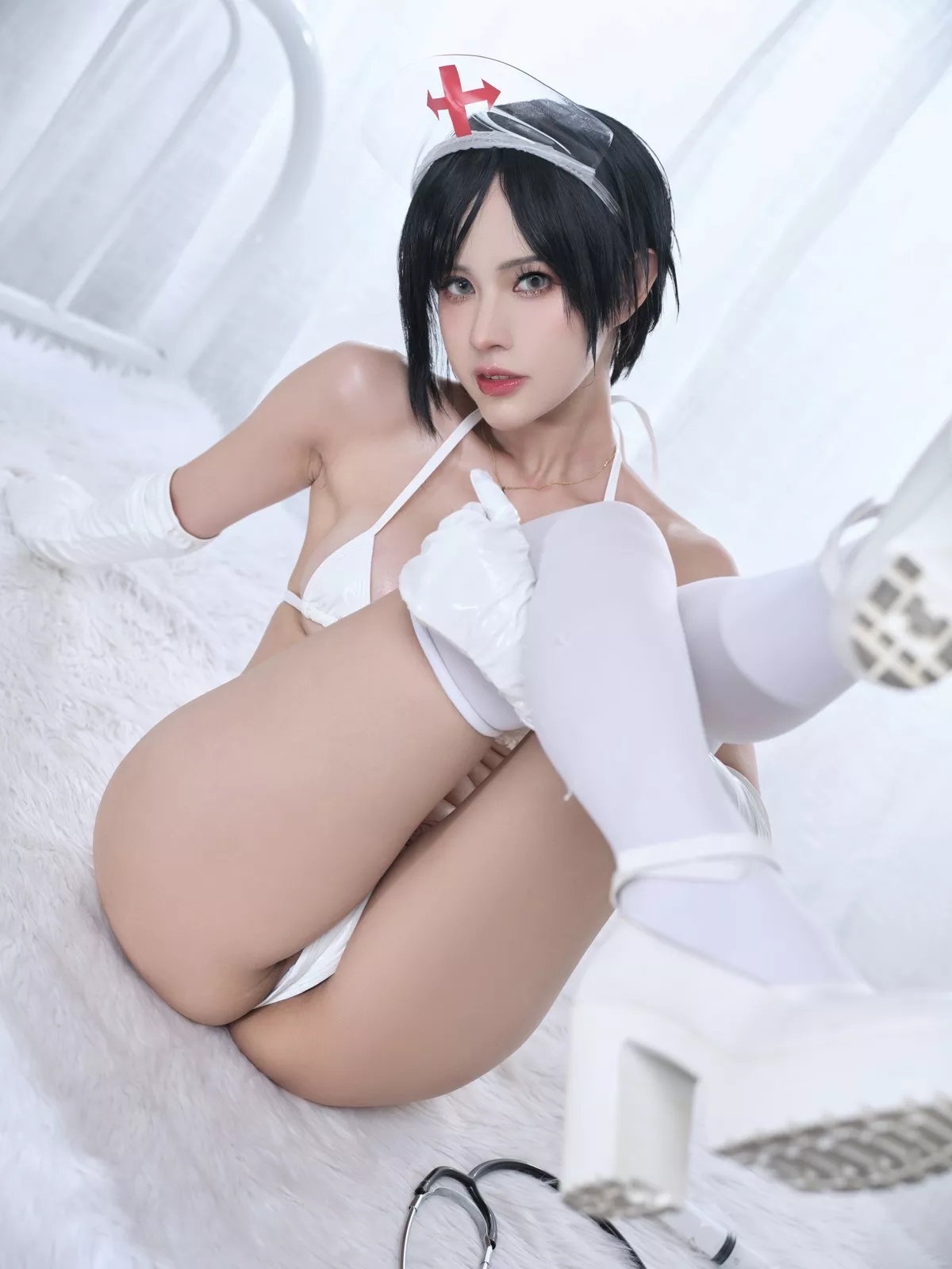 迷惑 Nurse 美女 PingPing Ada Wong Cosplay 私拍