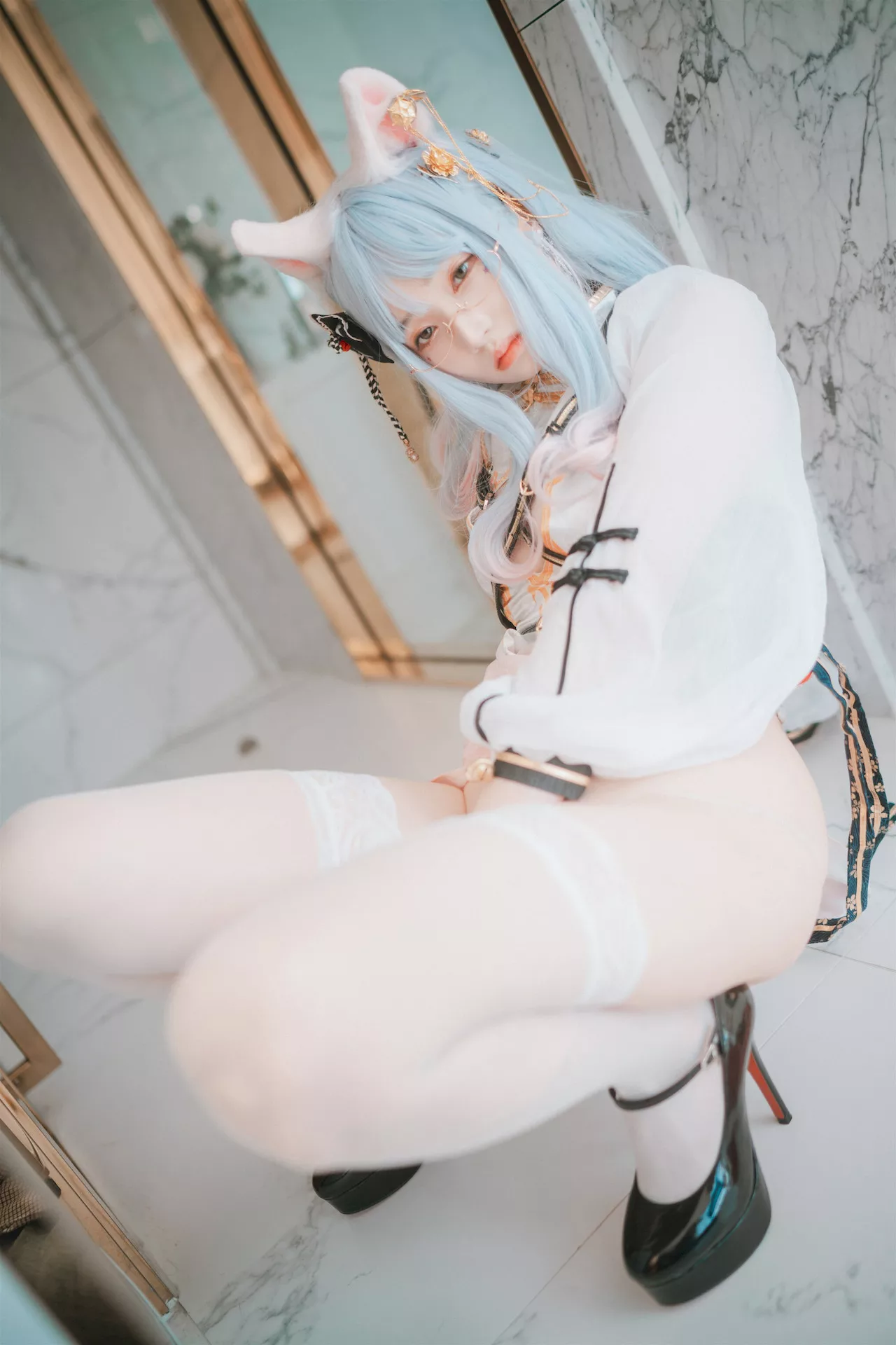 高丽 Qipao 全集修正 Porte Chat Le 摄影 un 大佳玩】 魅模 Bambi【DJAWA