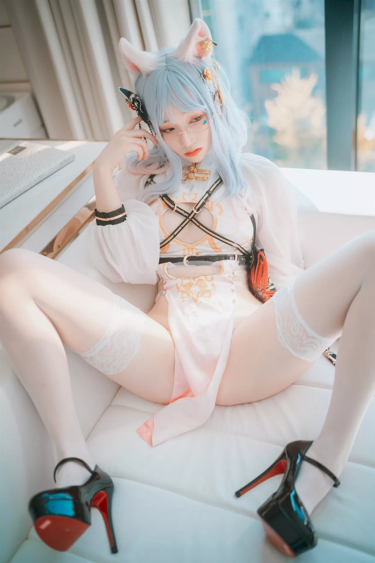 高丽 Qipao 全集修正 Porte Chat Le 摄影 un 大佳玩】 魅模 Bambi【DJAWA