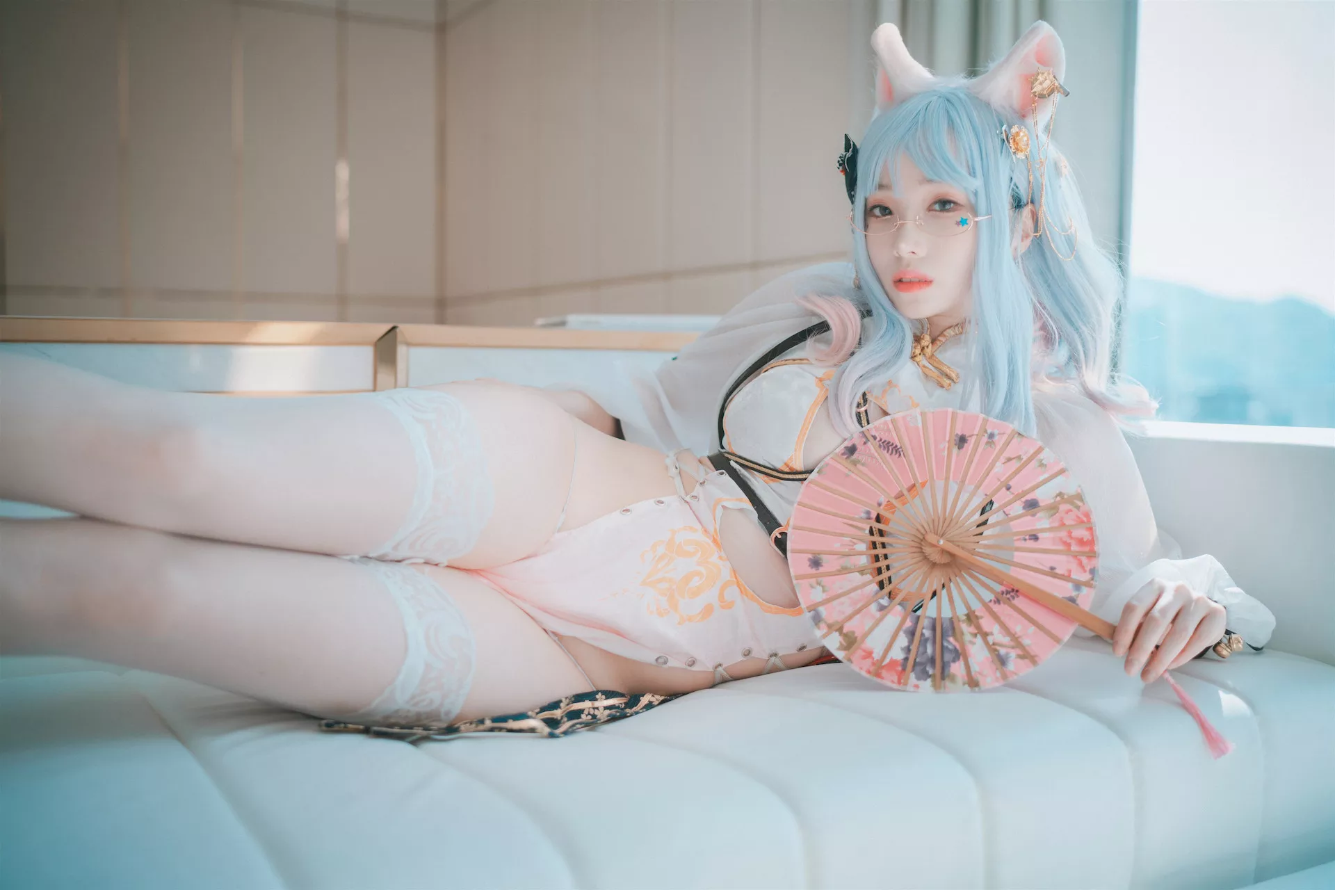 高丽 Qipao 全集修正 Porte Chat Le 摄影 un 大佳玩】 魅模 Bambi【DJAWA
