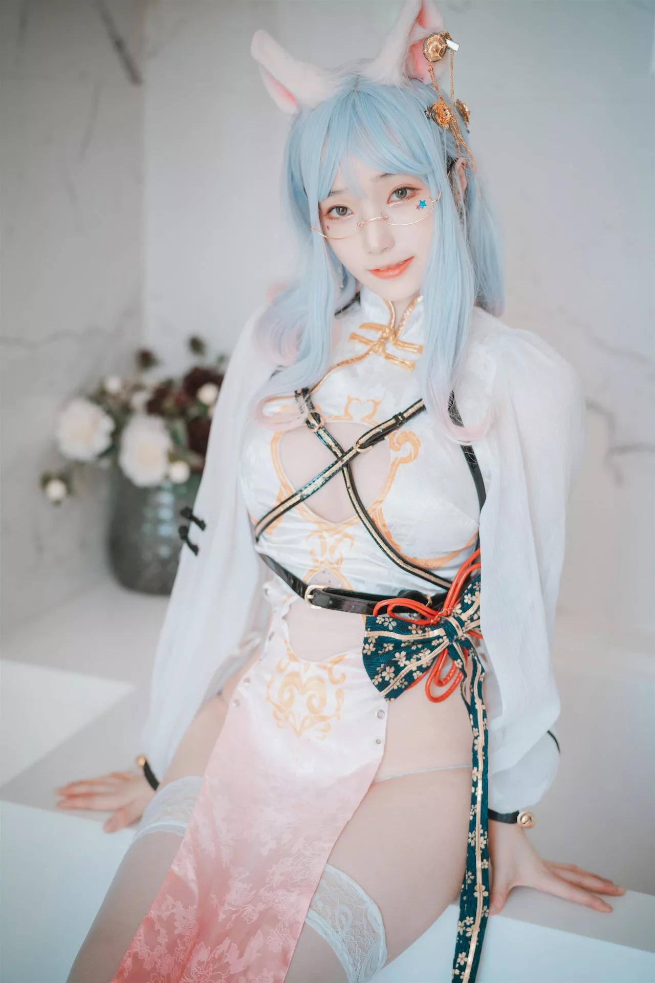 高丽 Qipao 全集修正 Porte Chat Le 摄影 un 大佳玩】 魅模 Bambi【DJAWA
