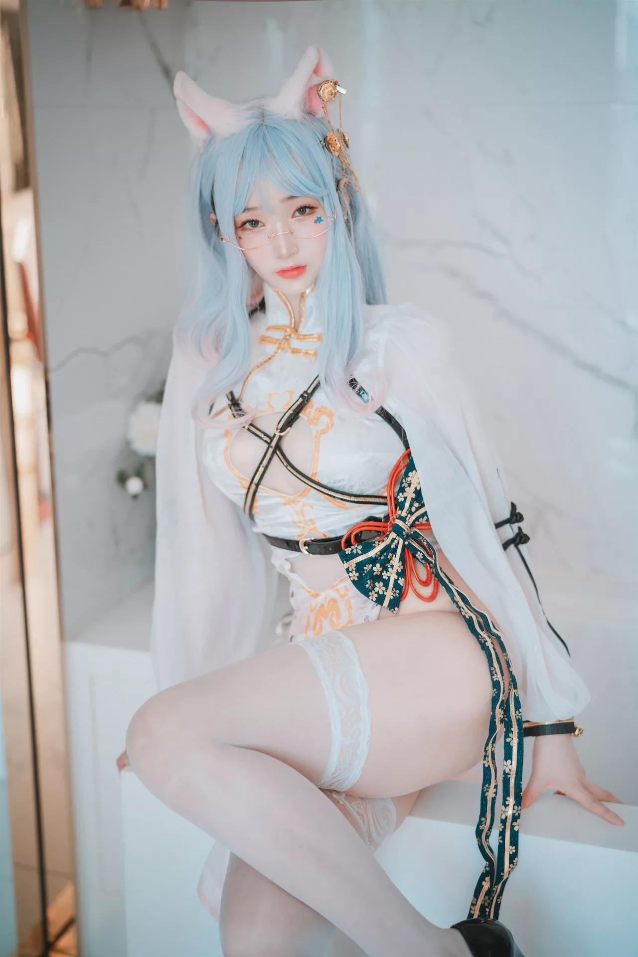 高丽 Qipao 全集修正 Porte Chat Le 摄影 un 大佳玩】 魅模 Bambi【DJAWA