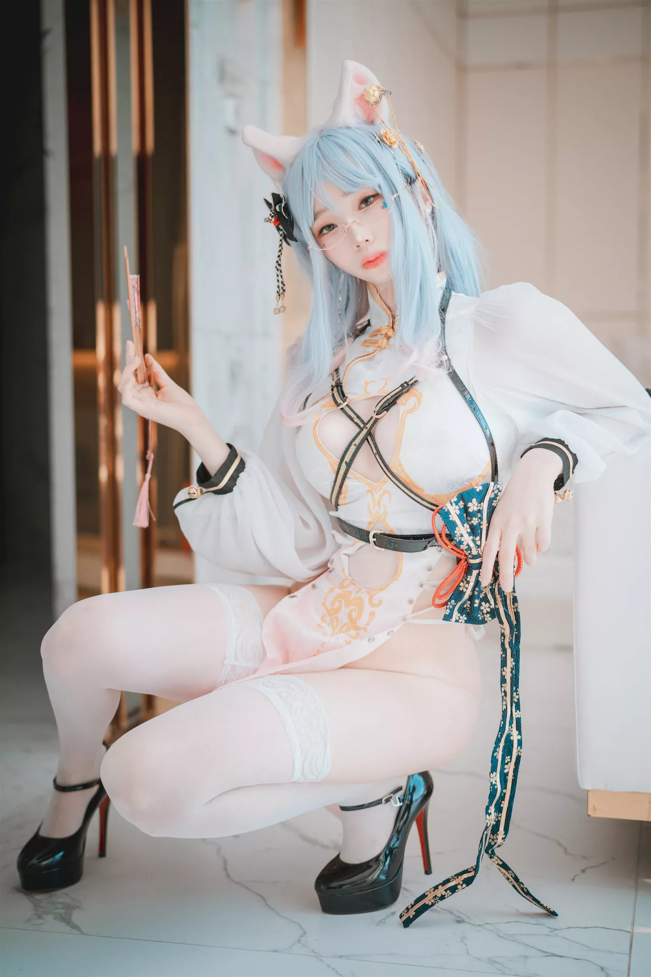 高丽 Qipao 全集修正 Porte Chat Le 摄影 un 大佳玩】 魅模 Bambi【DJAWA