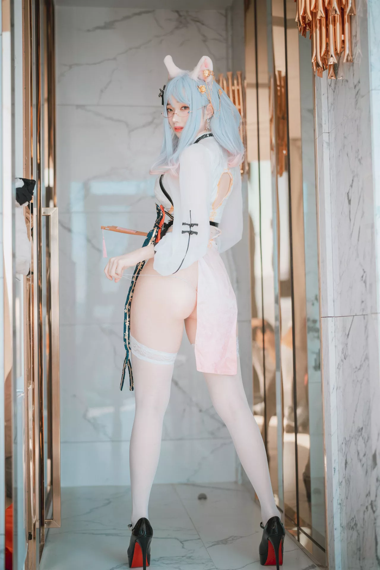 高丽 Qipao 全集修正 Porte Chat Le 摄影 un 大佳玩】 魅模 Bambi【DJAWA