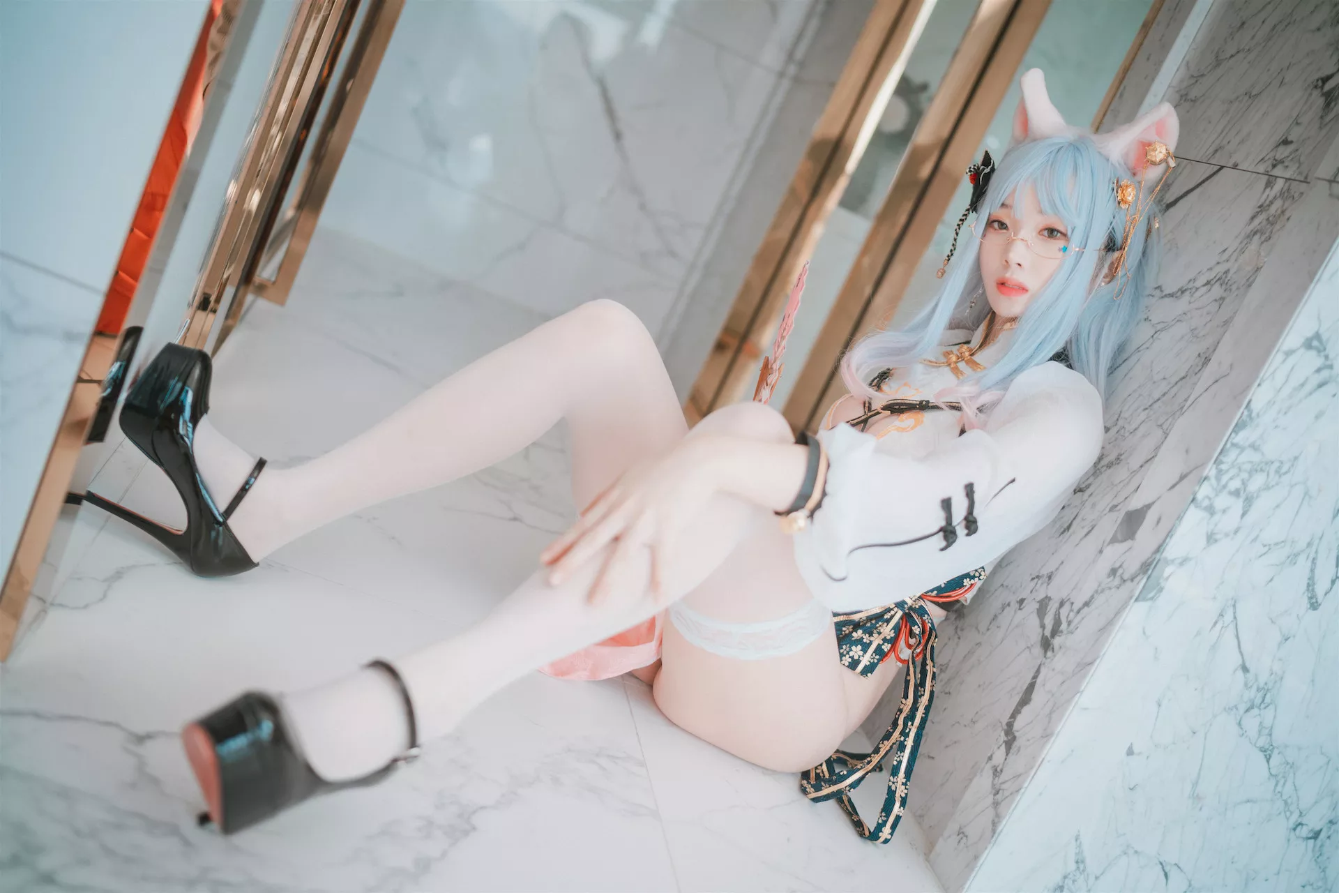 高丽 Qipao 全集修正 Porte Chat Le 摄影 un 大佳玩】 魅模 Bambi【DJAWA