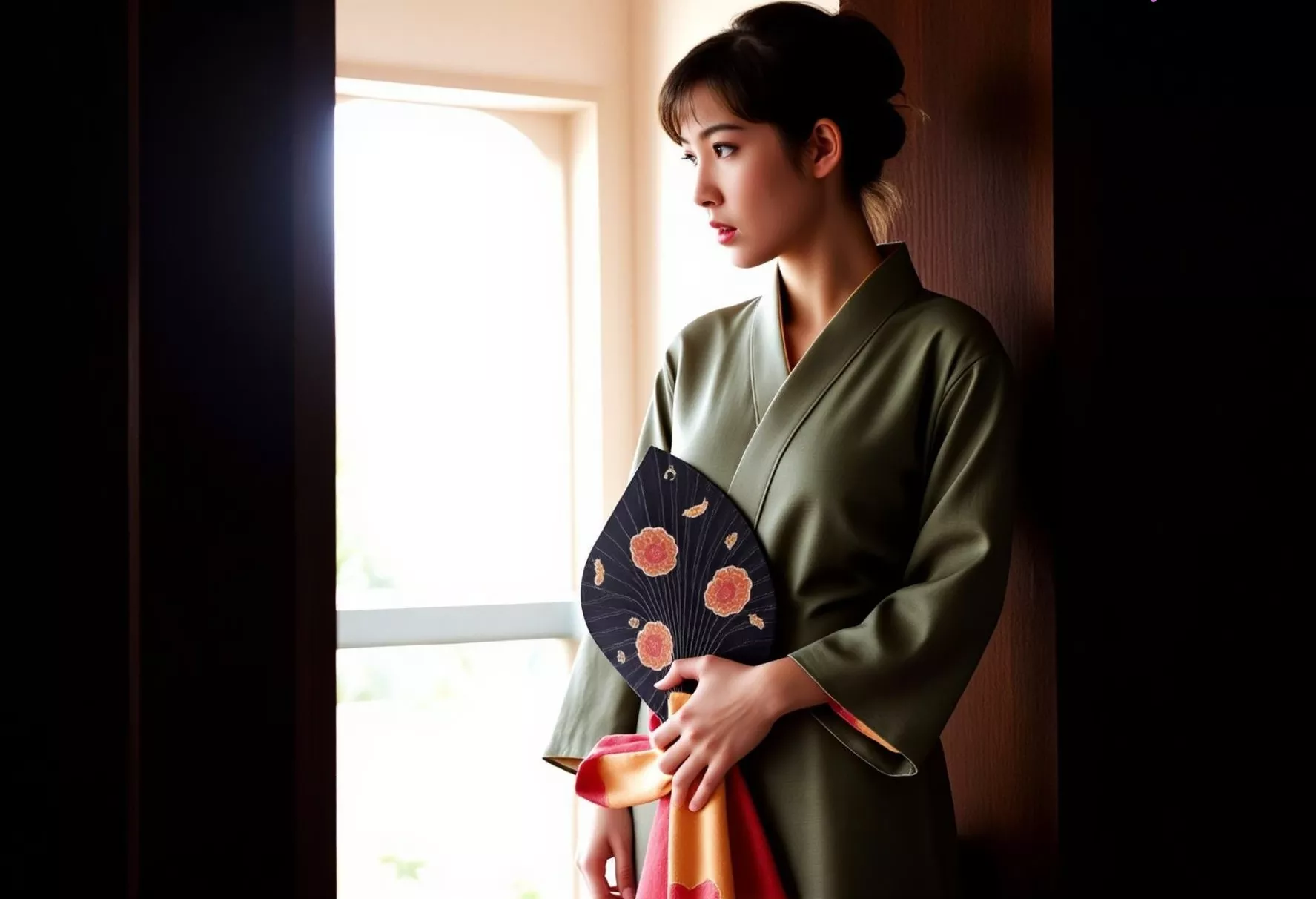 全集修正 邹魏雯 高质 清晨露水沾染温柔倩影 AI美女