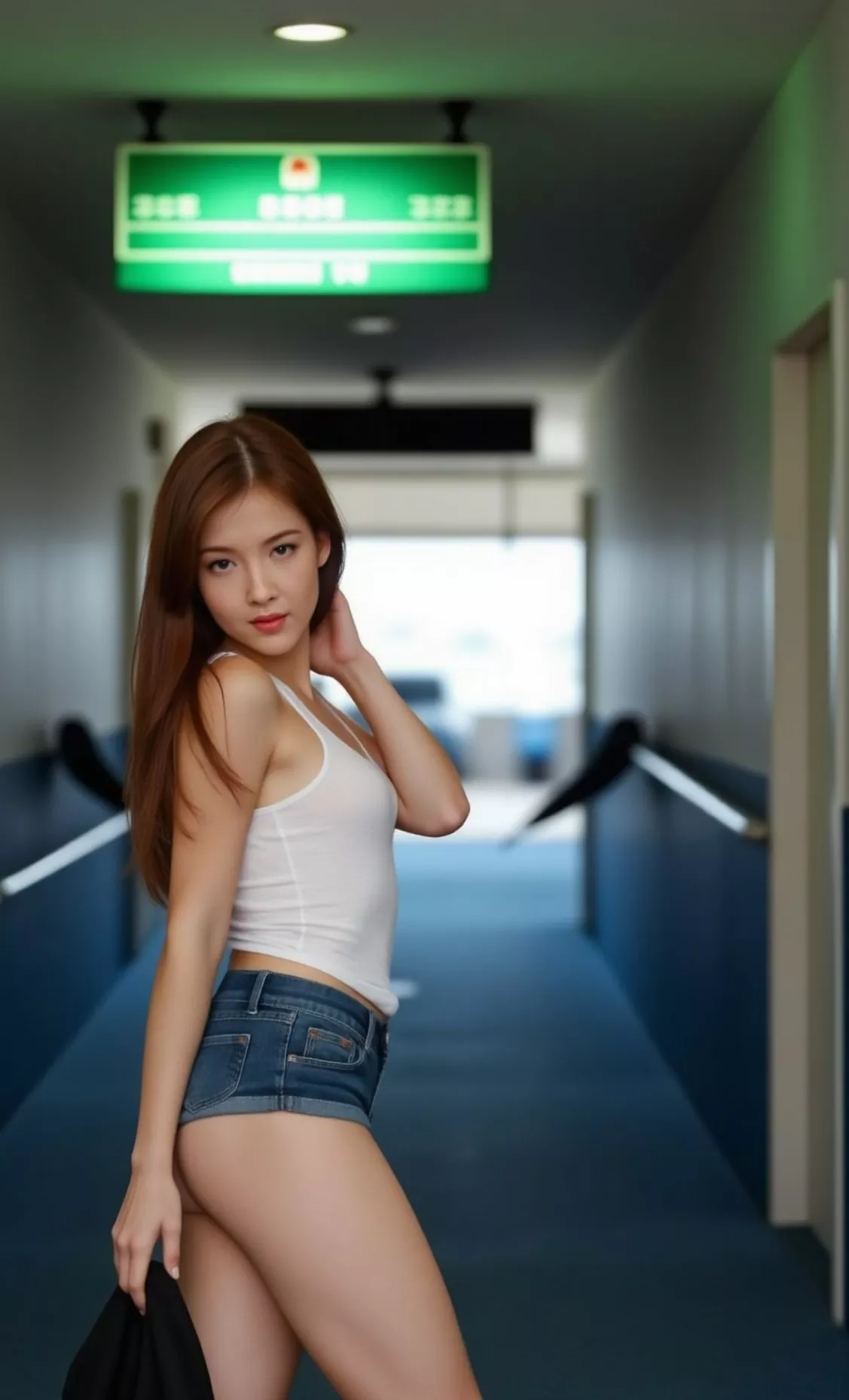 全集修正 邹魏雯 高质 清晨露水沾染温柔倩影 AI美女