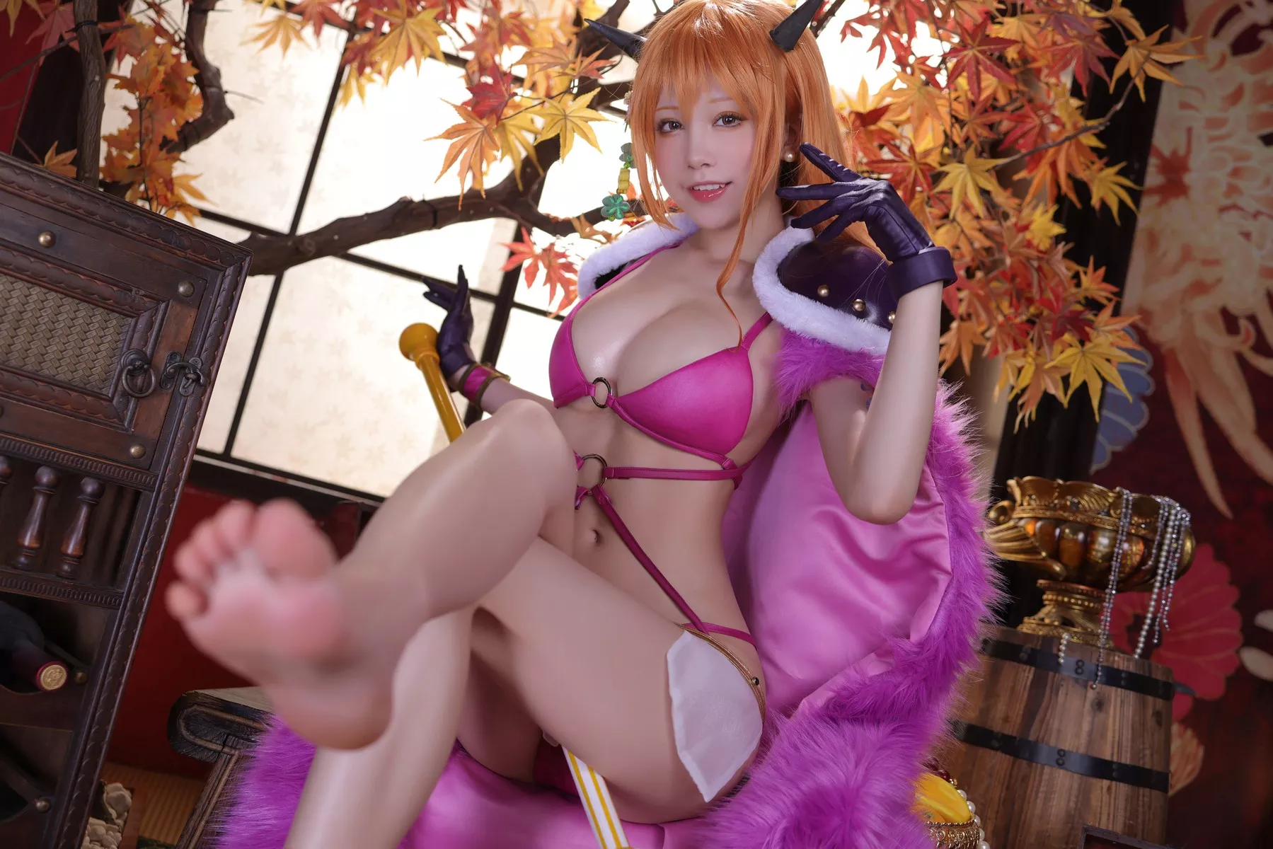 丽人 Cosplay aqua 娜美 私摄 水淼 海贼王 着迷