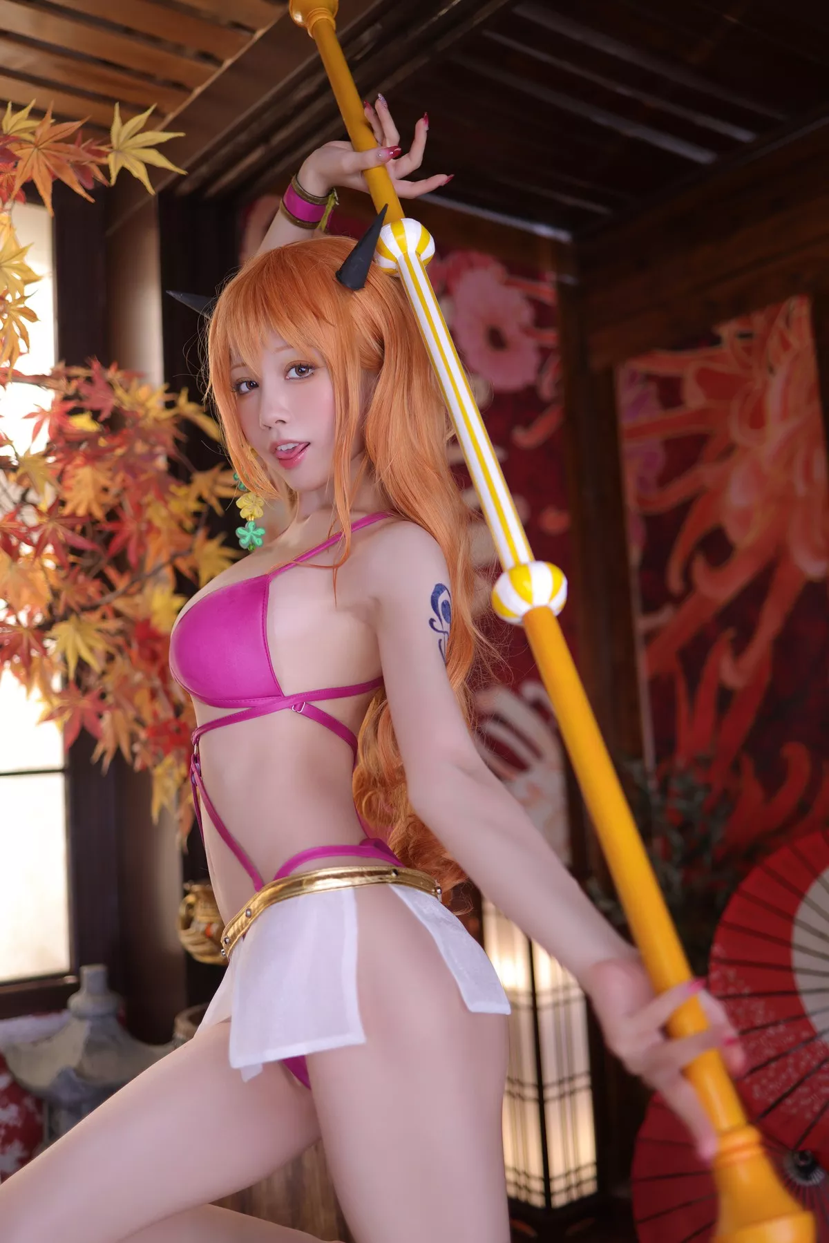 丽人 Cosplay aqua 娜美 私摄 水淼 海贼王 着迷