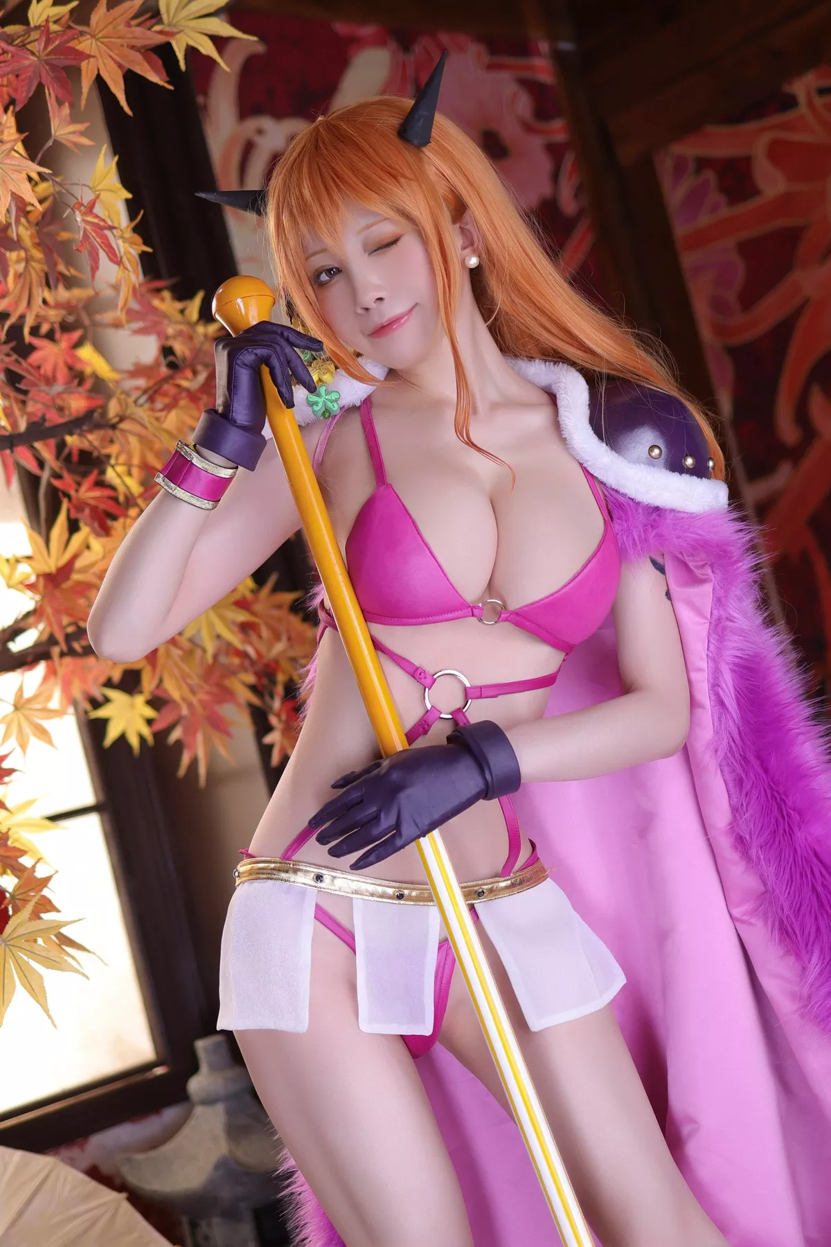 丽人 Cosplay aqua 娜美 私摄 水淼 海贼王 着迷