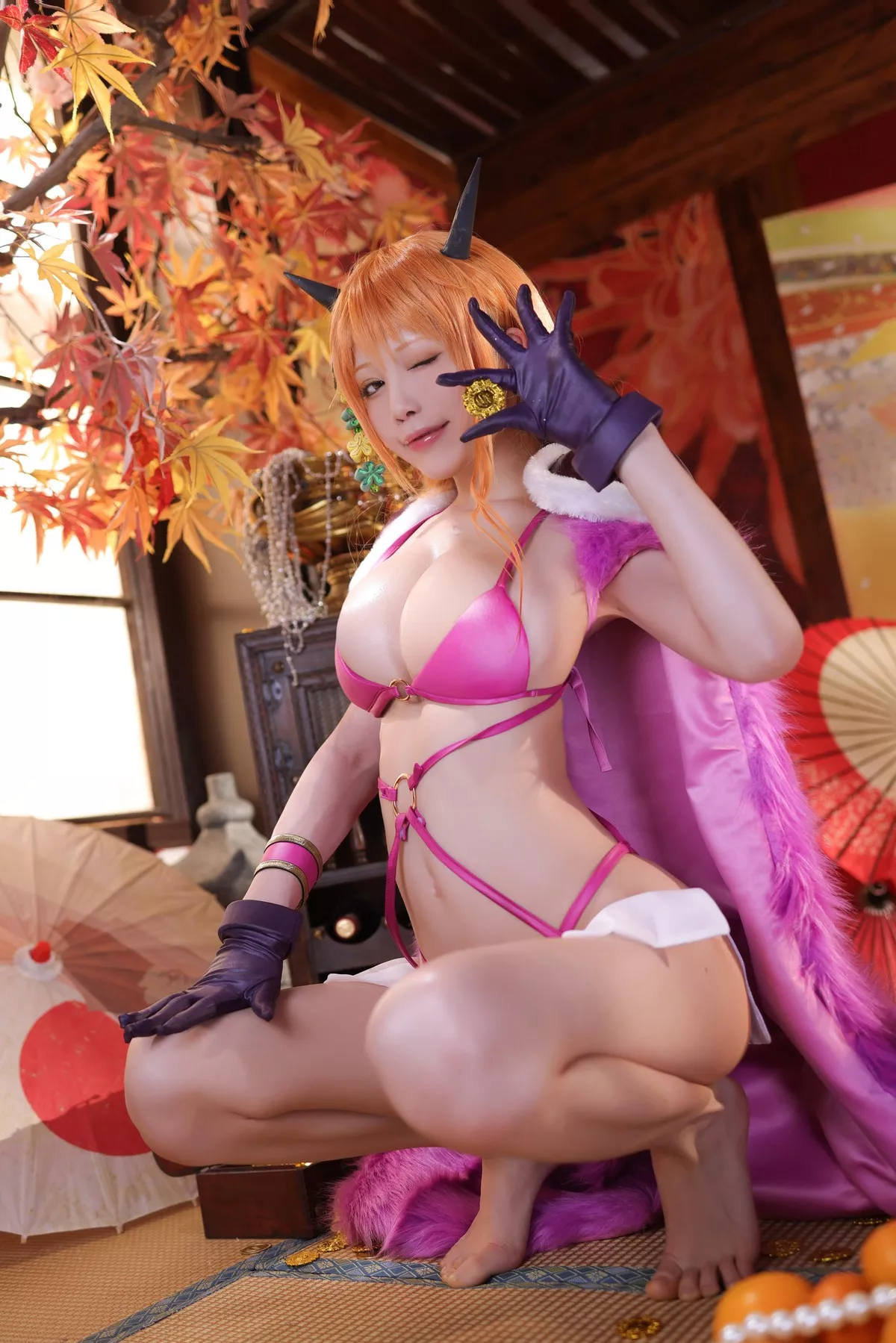 丽人 Cosplay aqua 娜美 私摄 水淼 海贼王 着迷