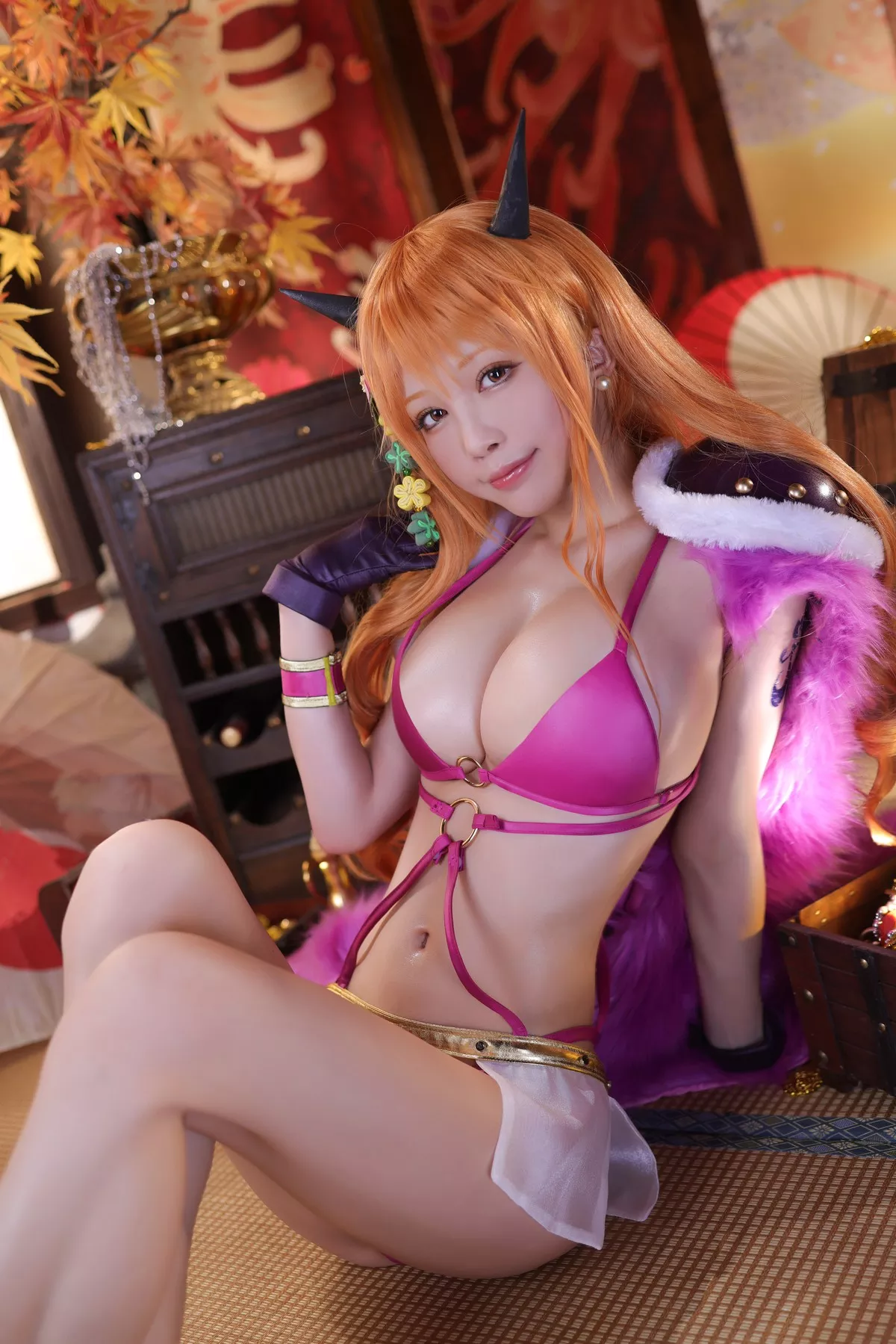 丽人 Cosplay aqua 娜美 私摄 水淼 海贼王 着迷
