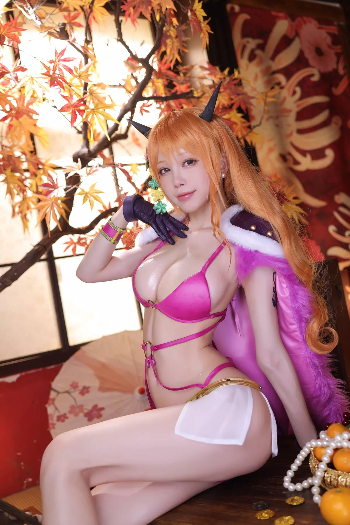 丽人 Cosplay aqua 娜美 私摄 水淼 海贼王 着迷