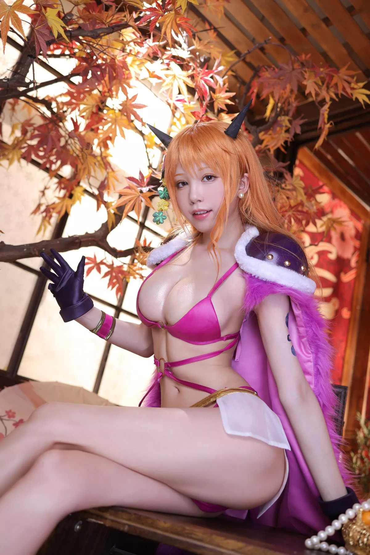 丽人 Cosplay aqua 娜美 私摄 水淼 海贼王 着迷