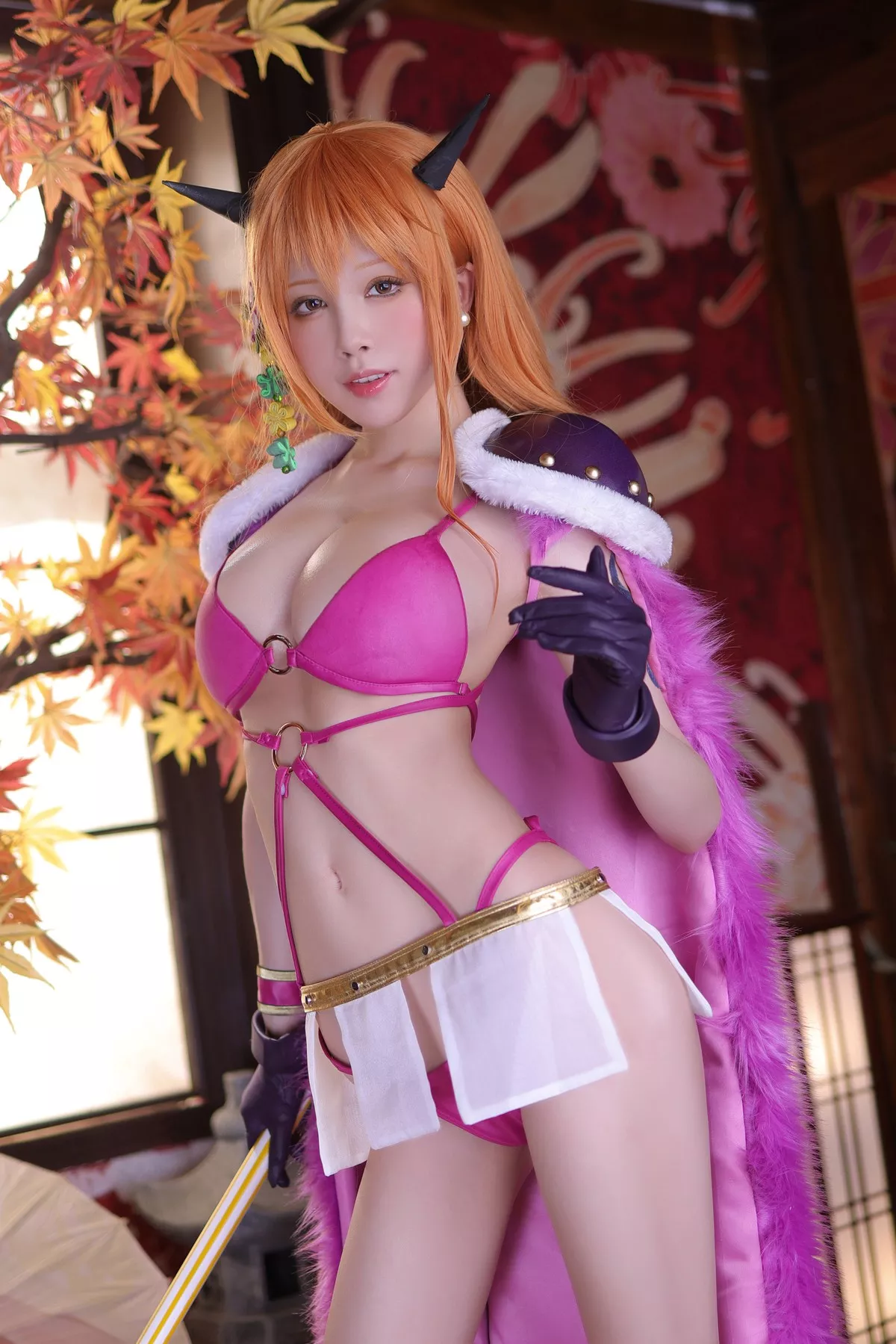 丽人 Cosplay aqua 娜美 私摄 水淼 海贼王 着迷