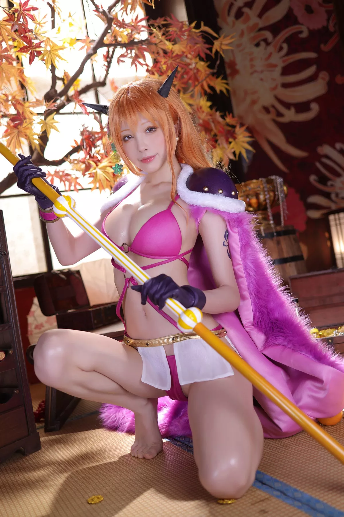 丽人 Cosplay aqua 娜美 私摄 水淼 海贼王 着迷