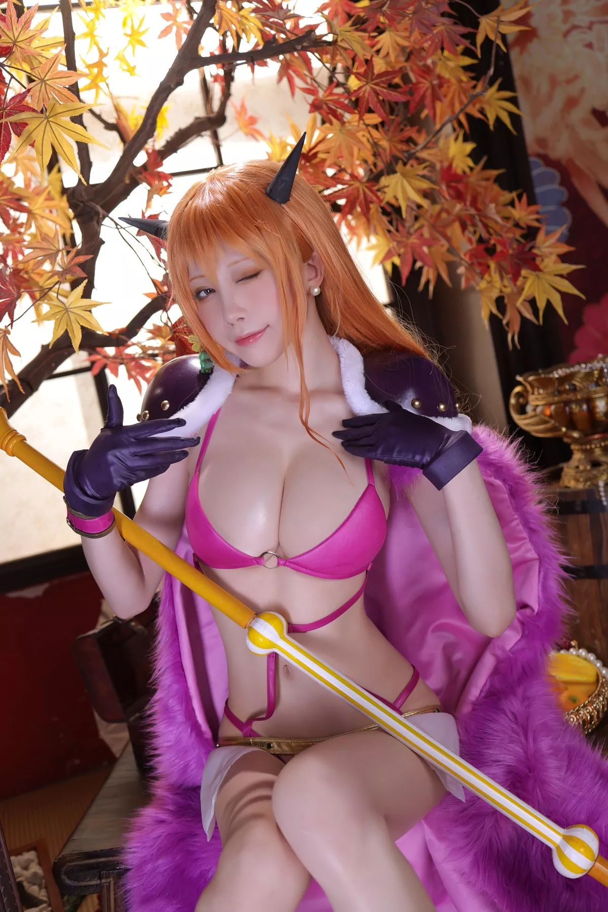 丽人 Cosplay aqua 娜美 私摄 水淼 海贼王 着迷