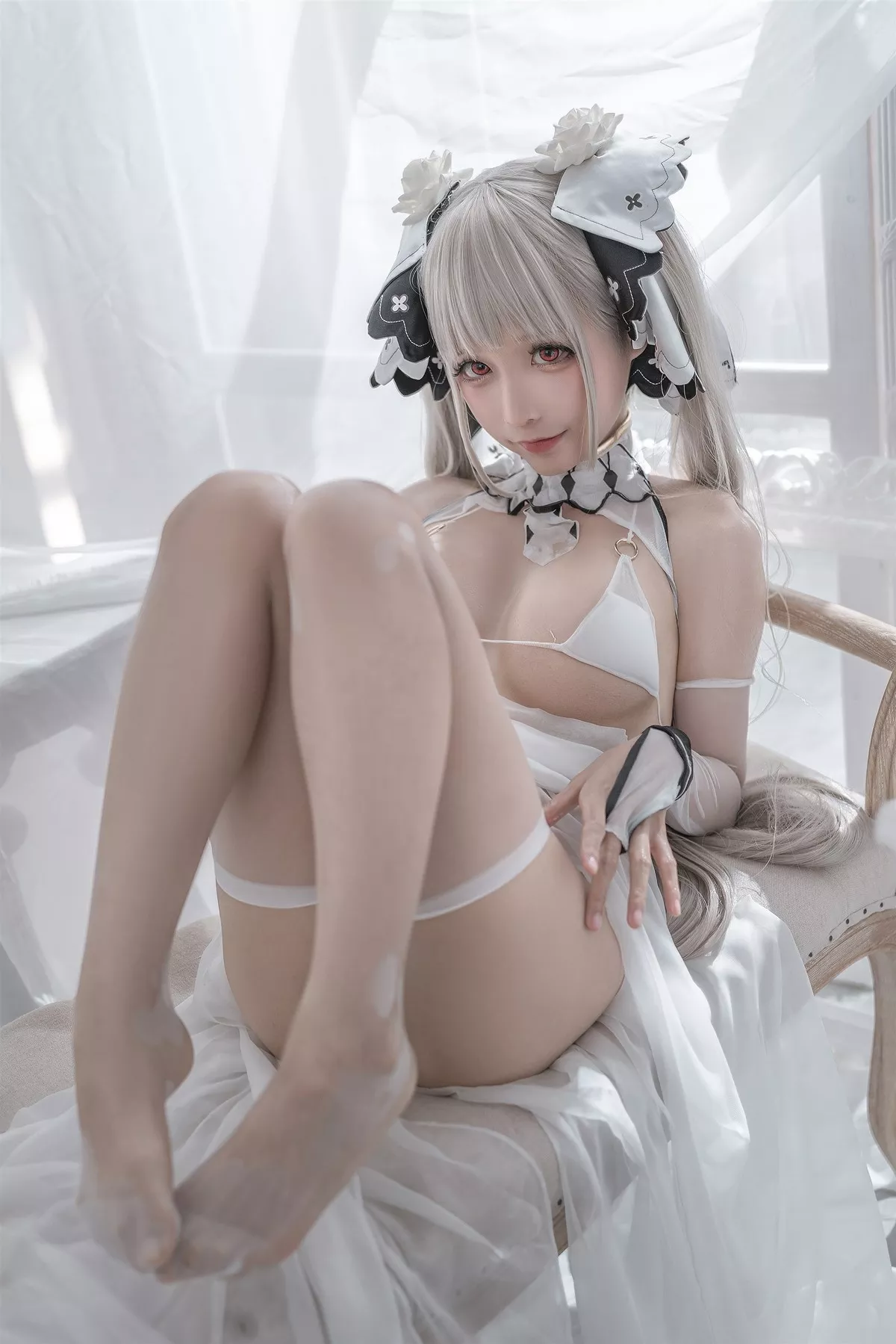 Cosplay 性感 女神 蠢沫沫 可畏婚纱 私拍