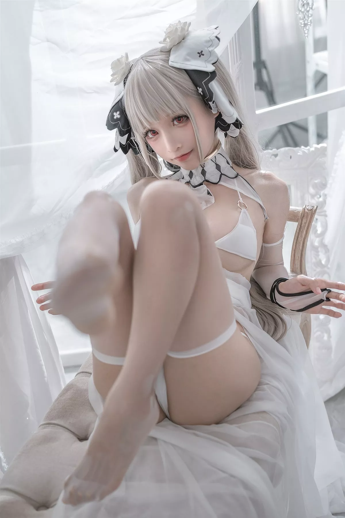 Cosplay 性感 女神 蠢沫沫 可畏婚纱 私拍