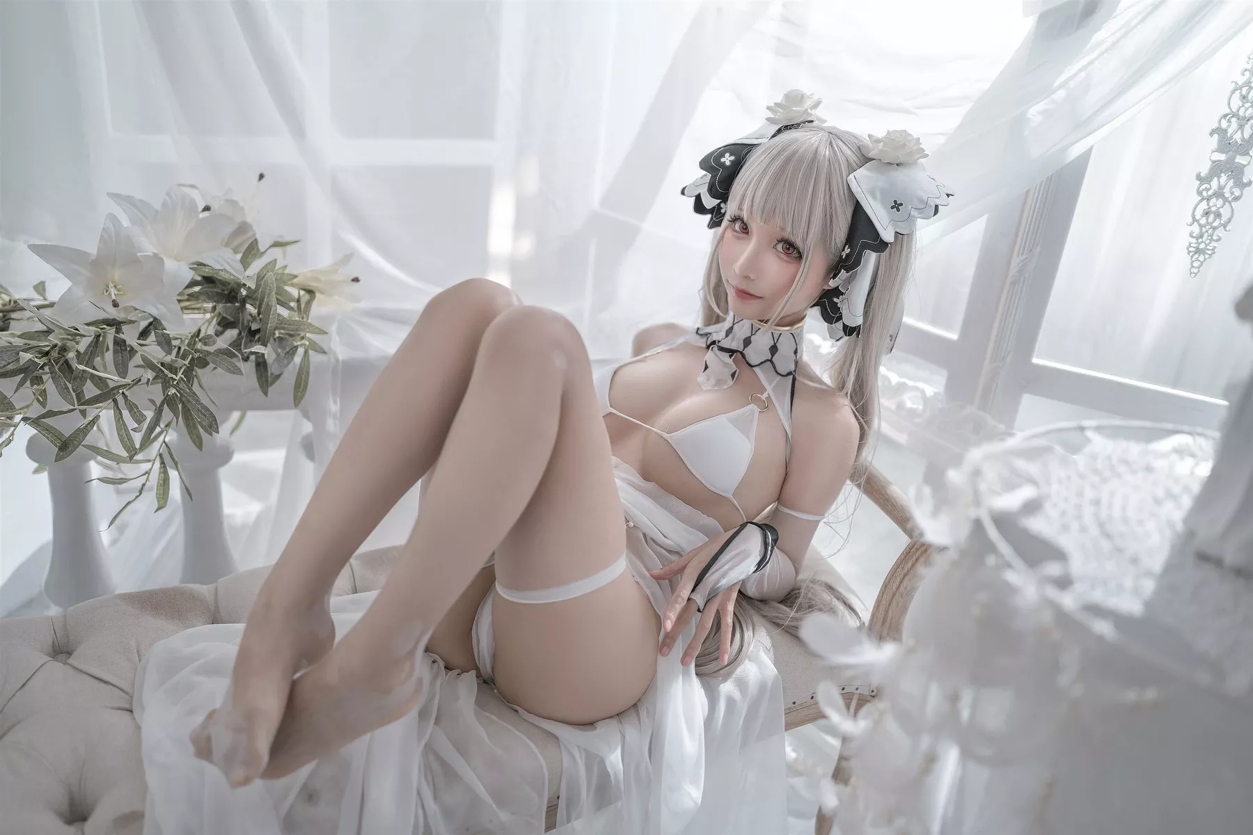 Cosplay 性感 女神 蠢沫沫 可畏婚纱 私拍