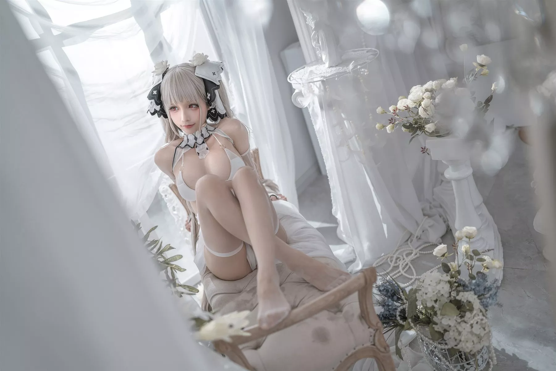 Cosplay 性感 女神 蠢沫沫 可畏婚纱 私拍