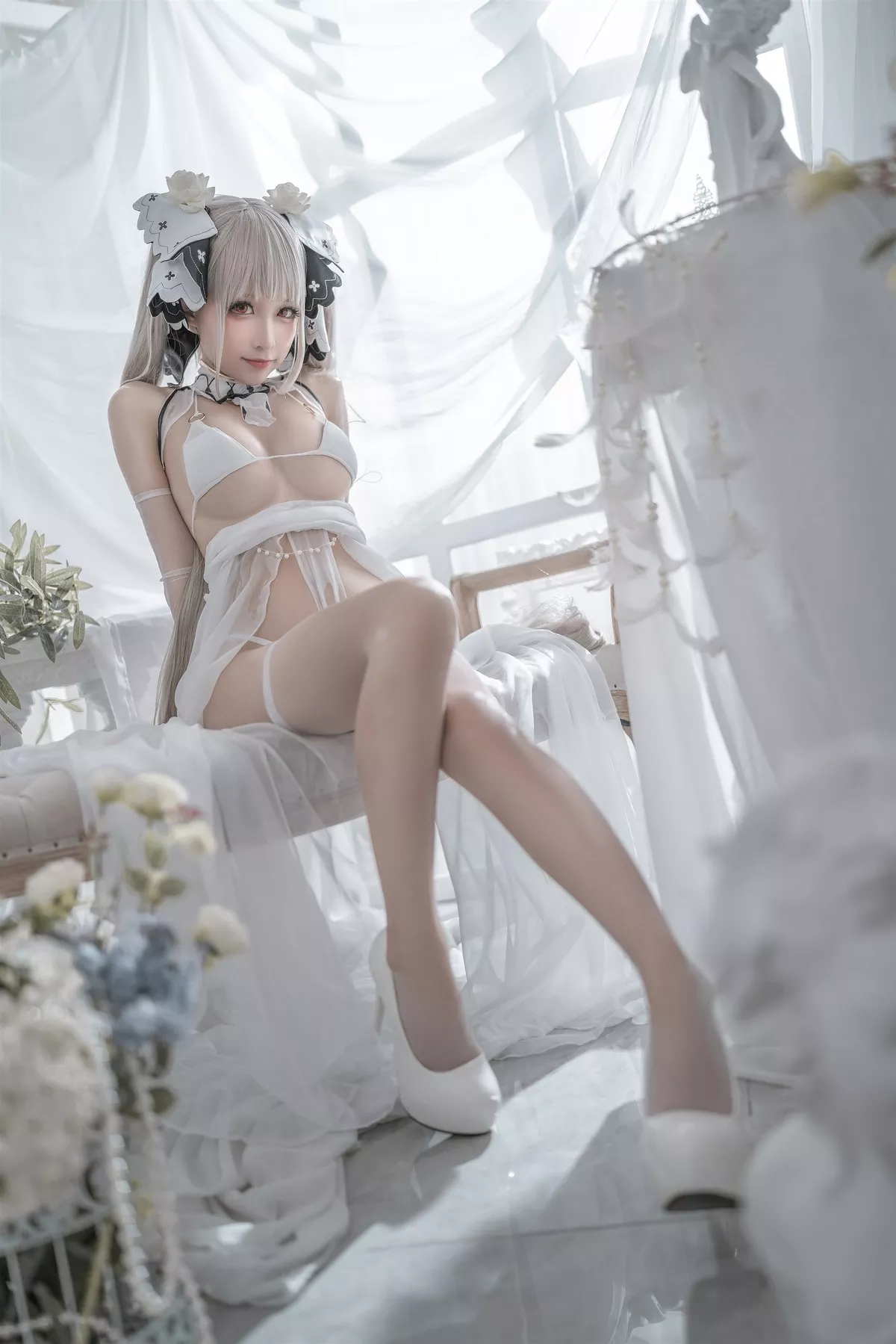 Cosplay 性感 女神 蠢沫沫 可畏婚纱 私拍