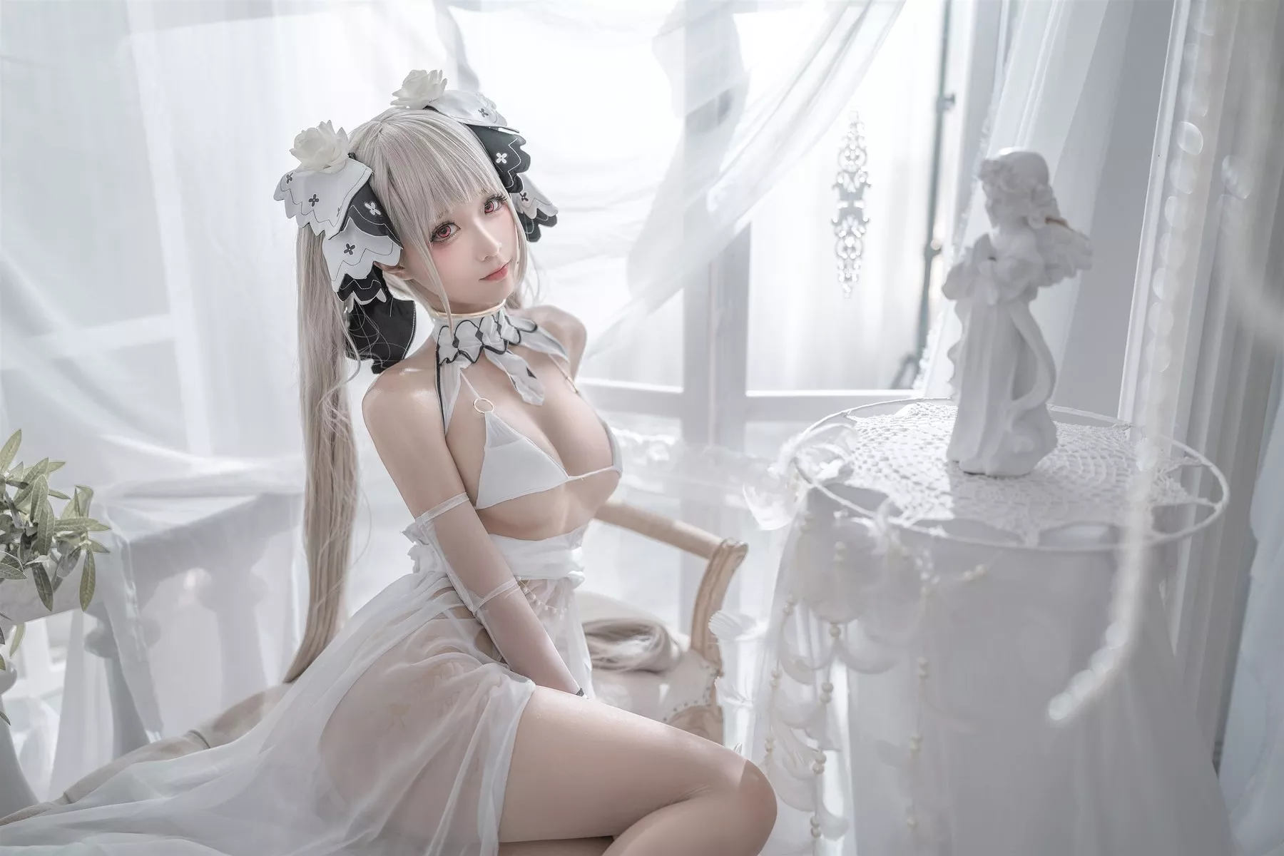 Cosplay 性感 女神 蠢沫沫 可畏婚纱 私拍