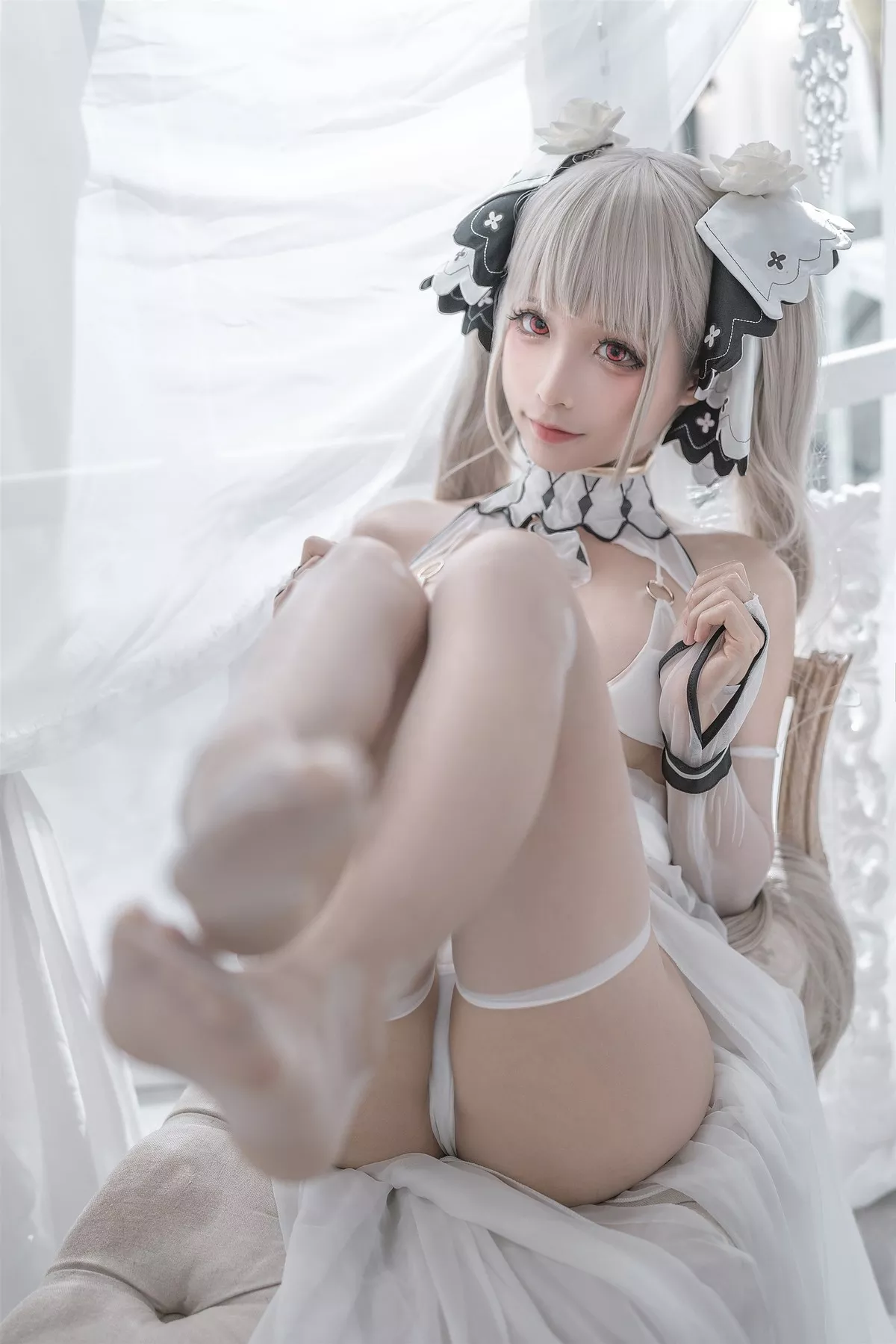 Cosplay 性感 女神 蠢沫沫 可畏婚纱 私拍