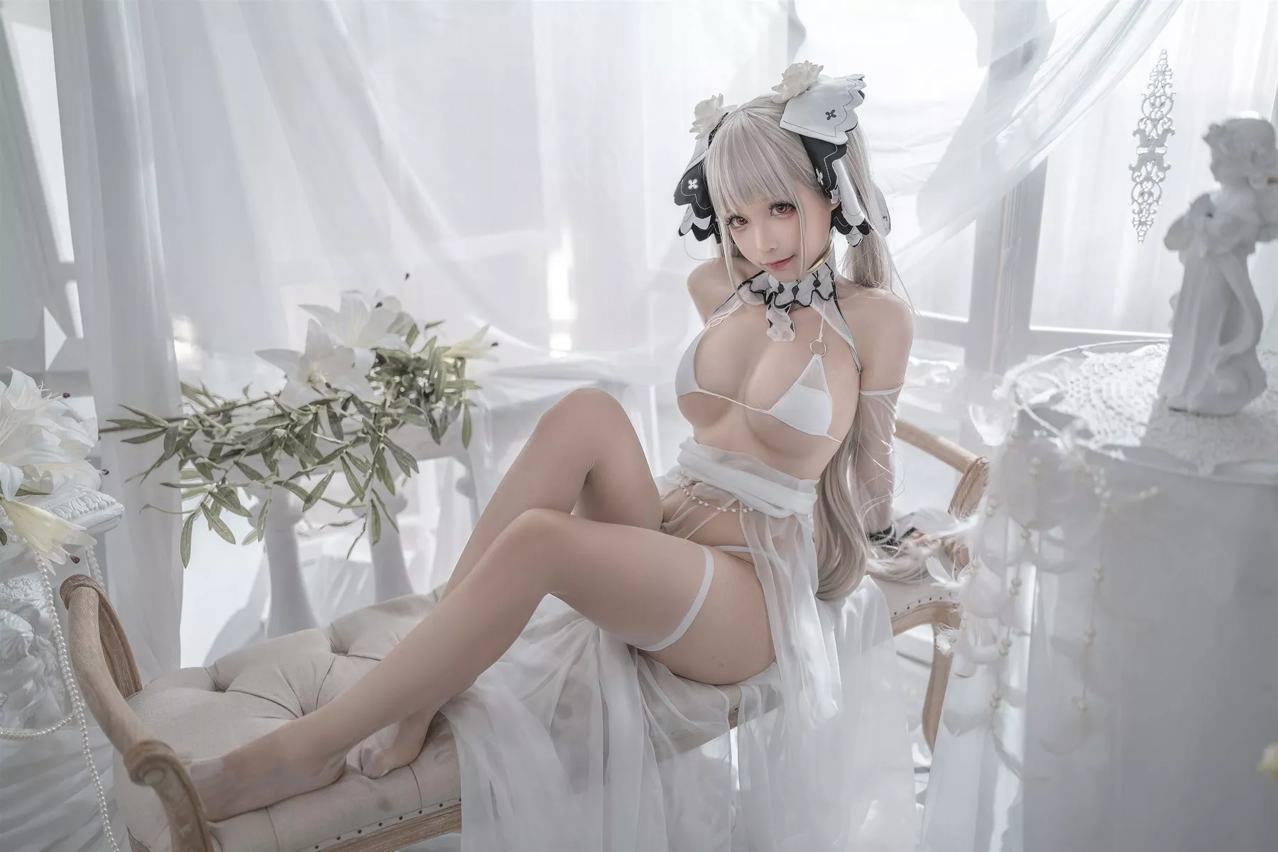 Cosplay 性感 女神 蠢沫沫 可畏婚纱 私拍